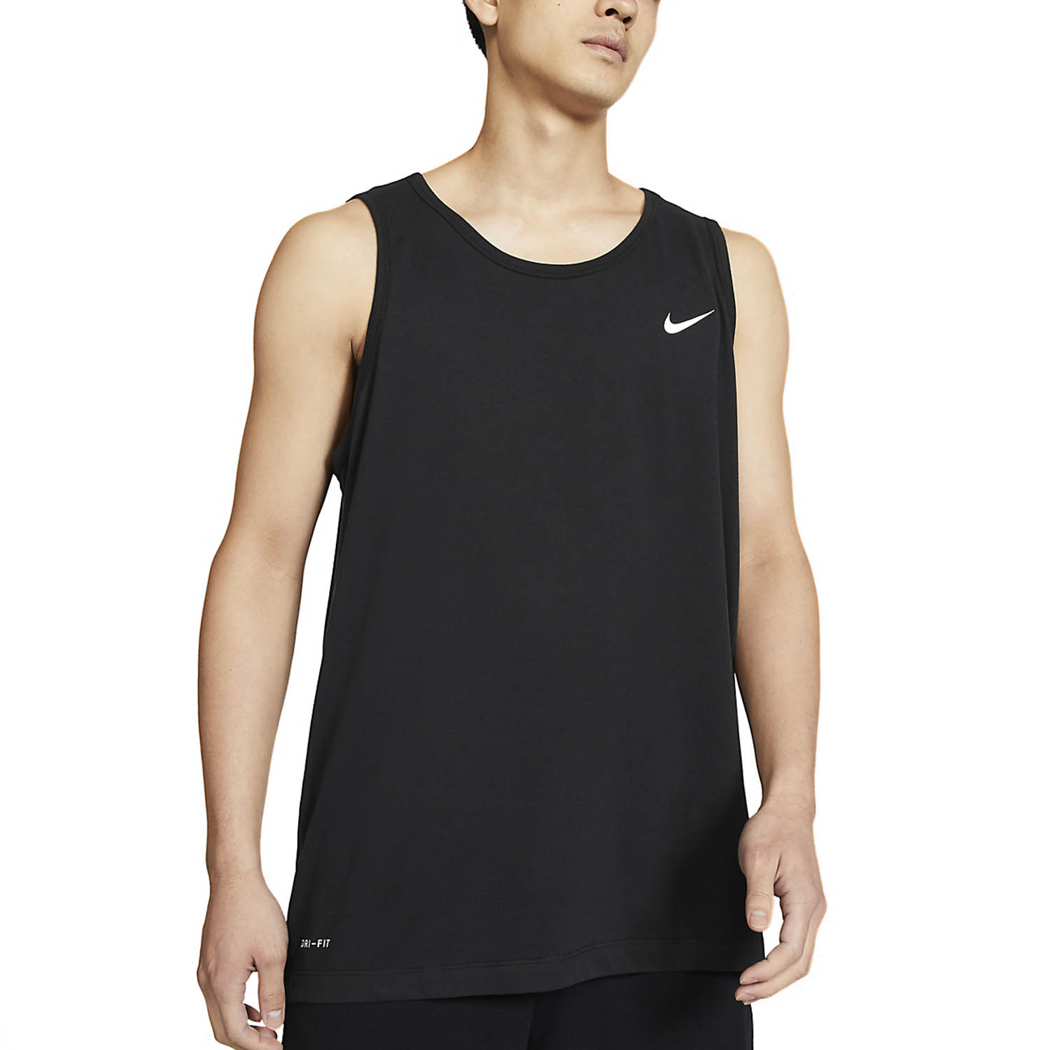 Nike Solid Dri-FIT Tank - Black/White