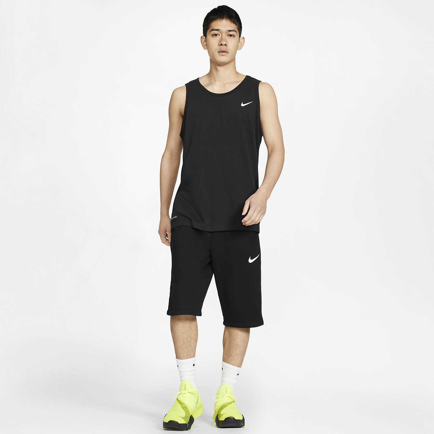 Nike Solid Dri-FIT Tank - Black/White