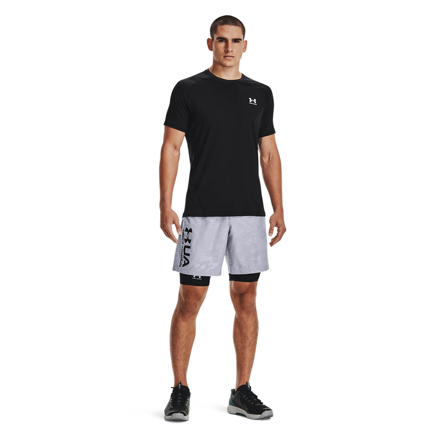 Under Armour HeatGear Knit Camiseta - Black/White