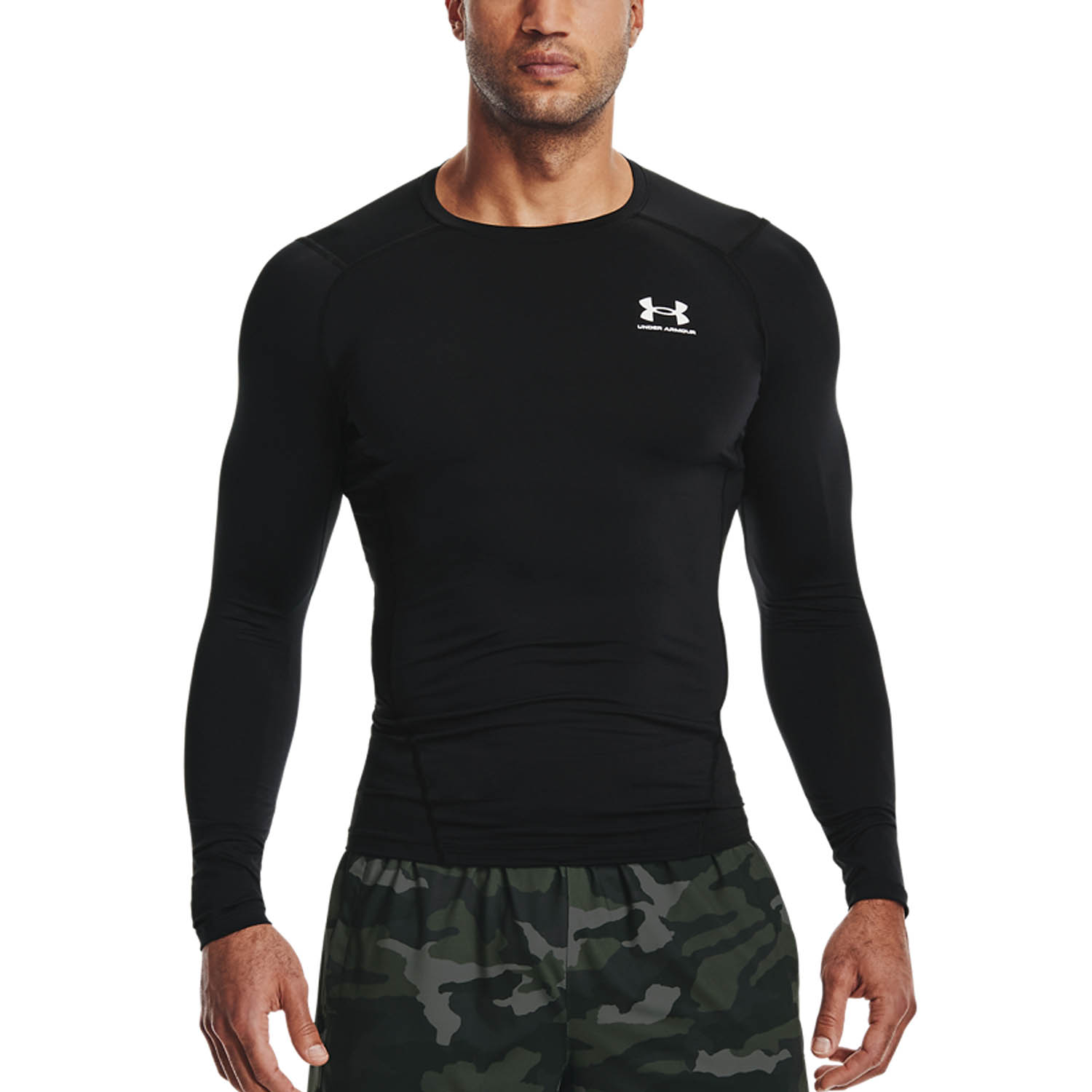 Under Armour HeatGear Maglia da Allenamento Uomo - Black/White