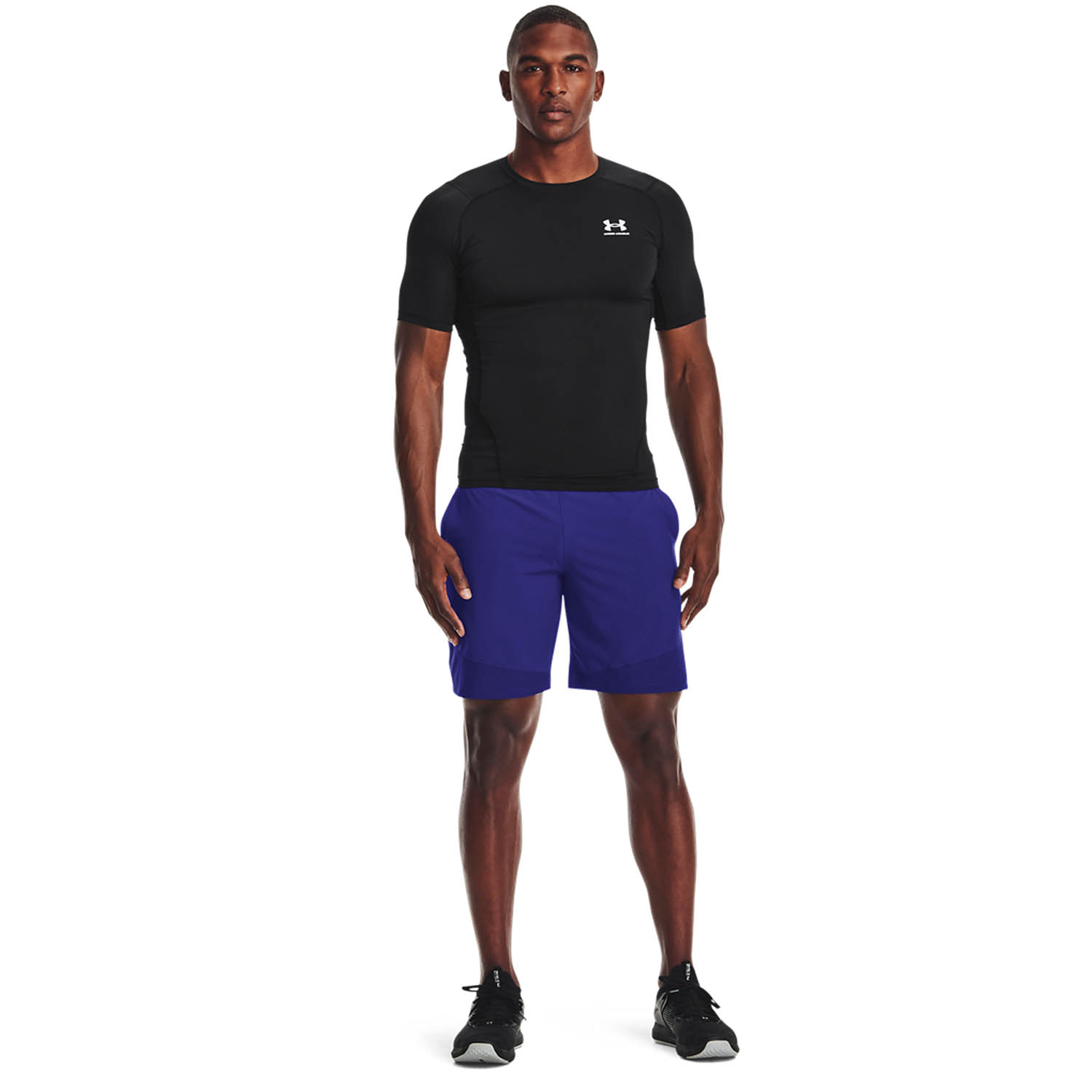 Under Armour T-shirt technique Ua HeatGear 1361518 Noir Slim Fit