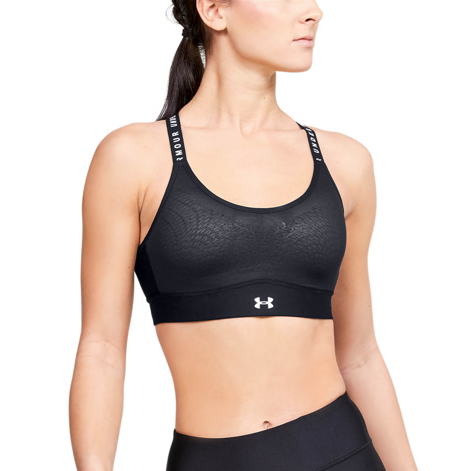 under armour black sports bra