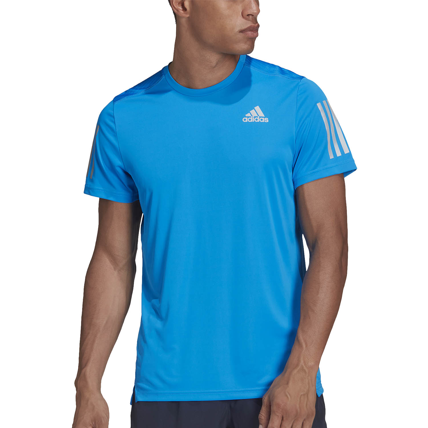 camiseta adidas own the run logo masculina
