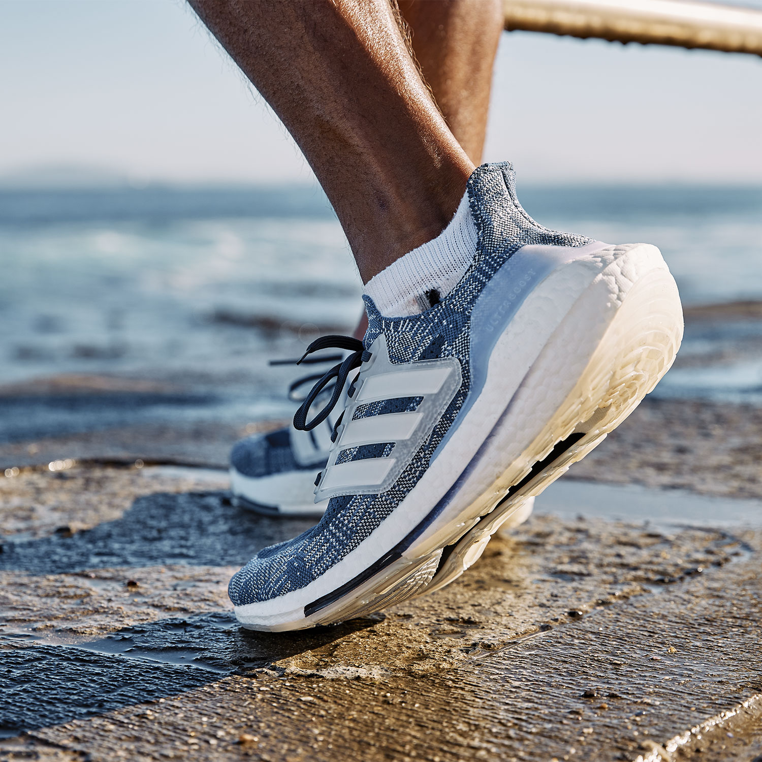 Buy > adidas ultraboost 21 blue > in stock