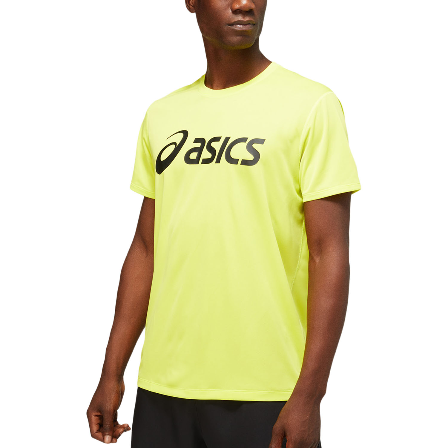 Muy enojado Ya Gran roble Asics Core Camiseta Running Hombre - Sour Suzu/Performance Black