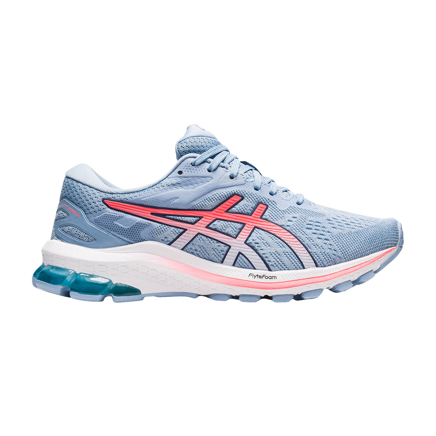 Asics GT 1000 10 Scarpe Running Donna - Soft Sky/Blazing Coral