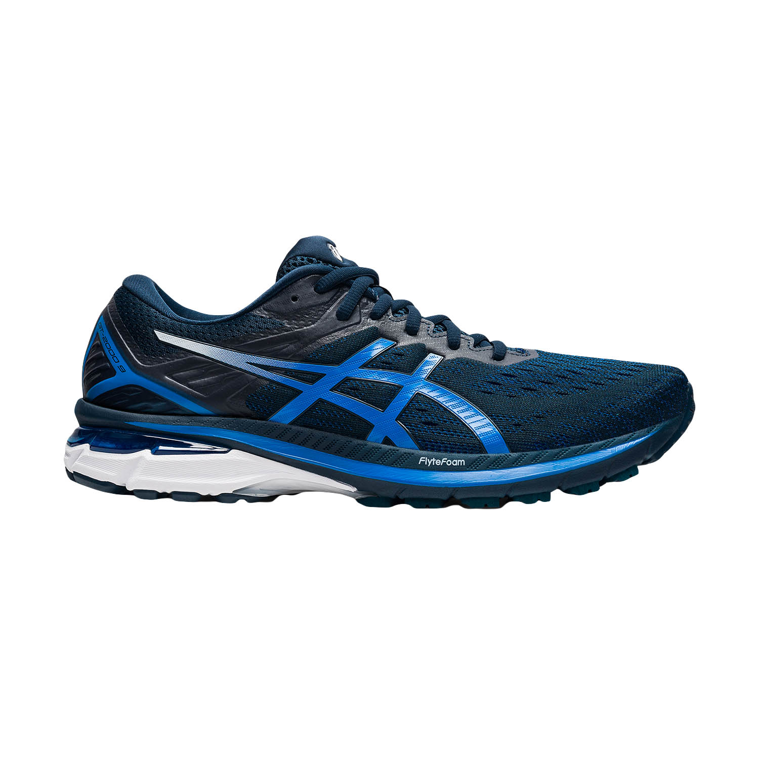 asics gt 2000 mens shoes black/blue/lime