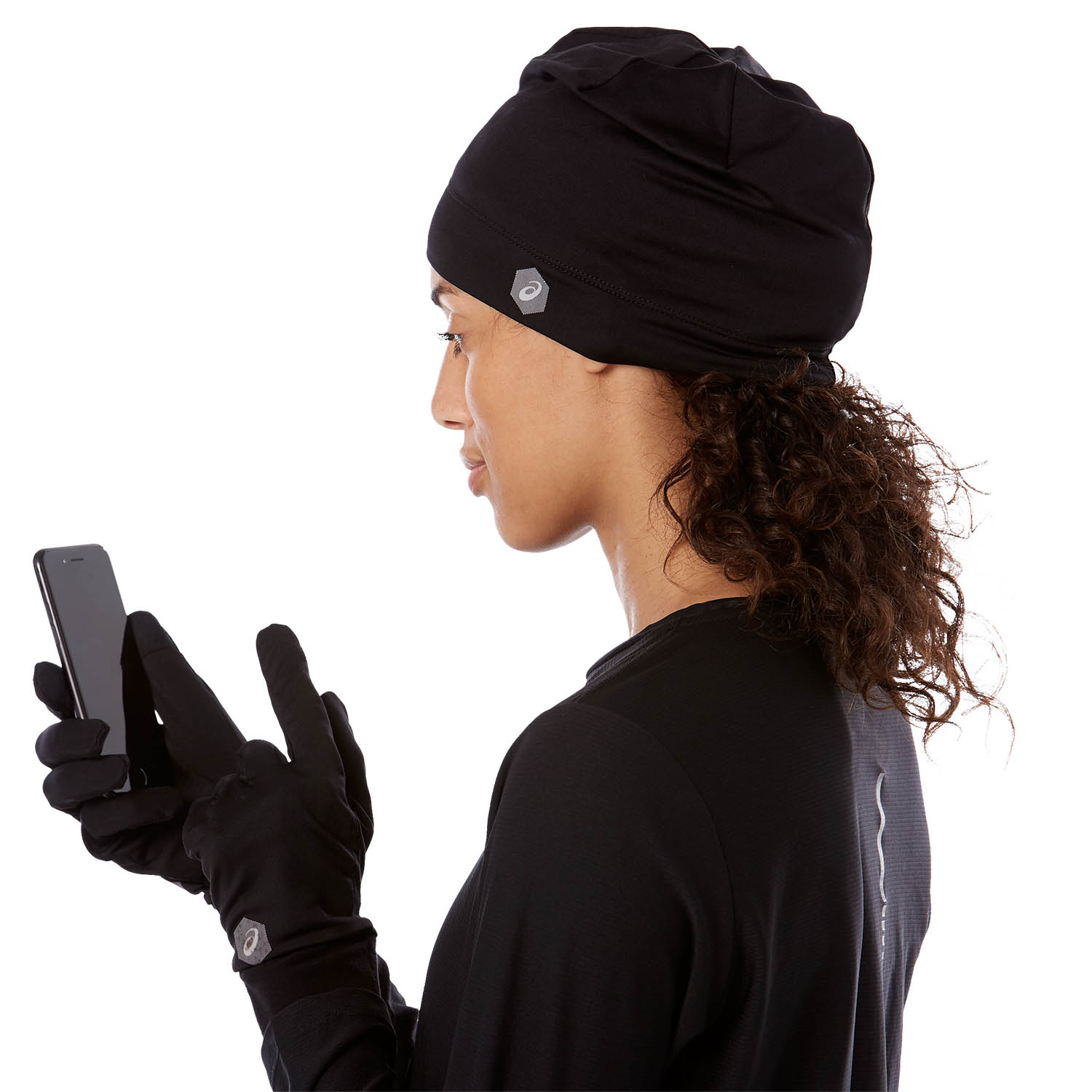 Asics Logo Pack Gloves and Beanie - Performance Black