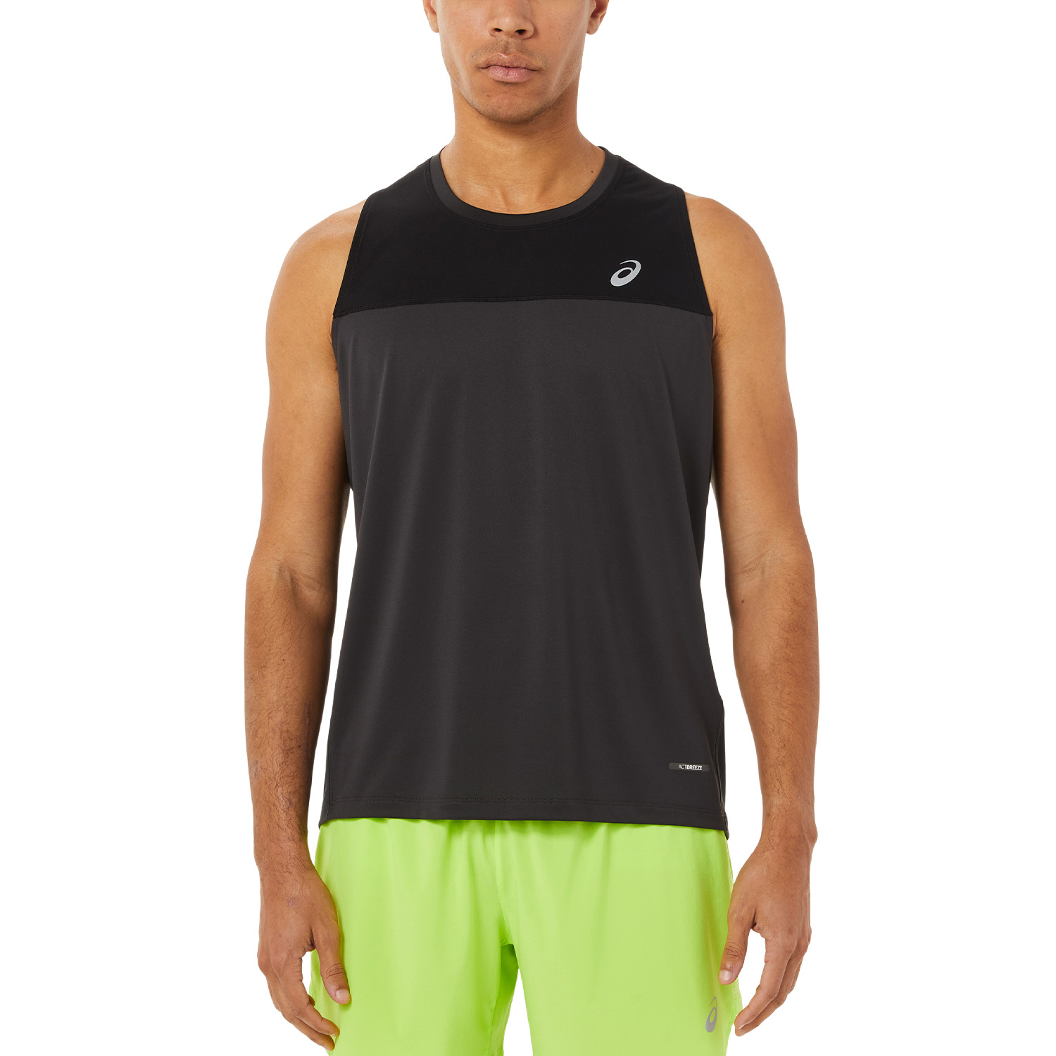 Asics Race Knit Tank - Performance Black/Graphite Grey