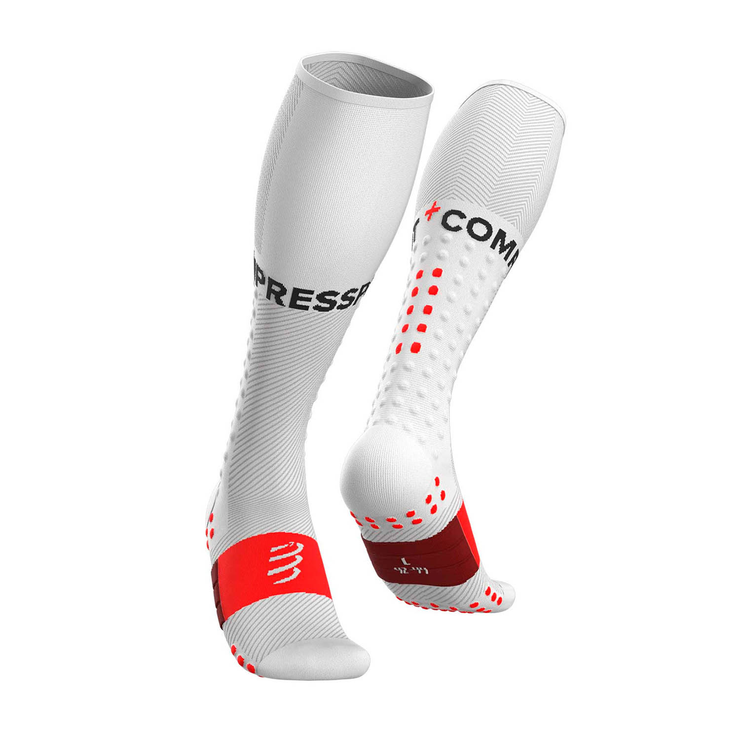 Compressport Full Run Calcetines - White