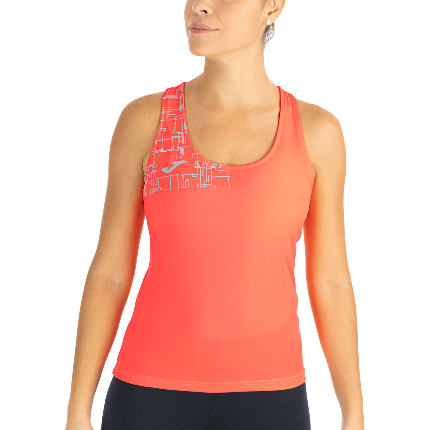 Joma Elite VIII Logo Tank - Fluor Coral