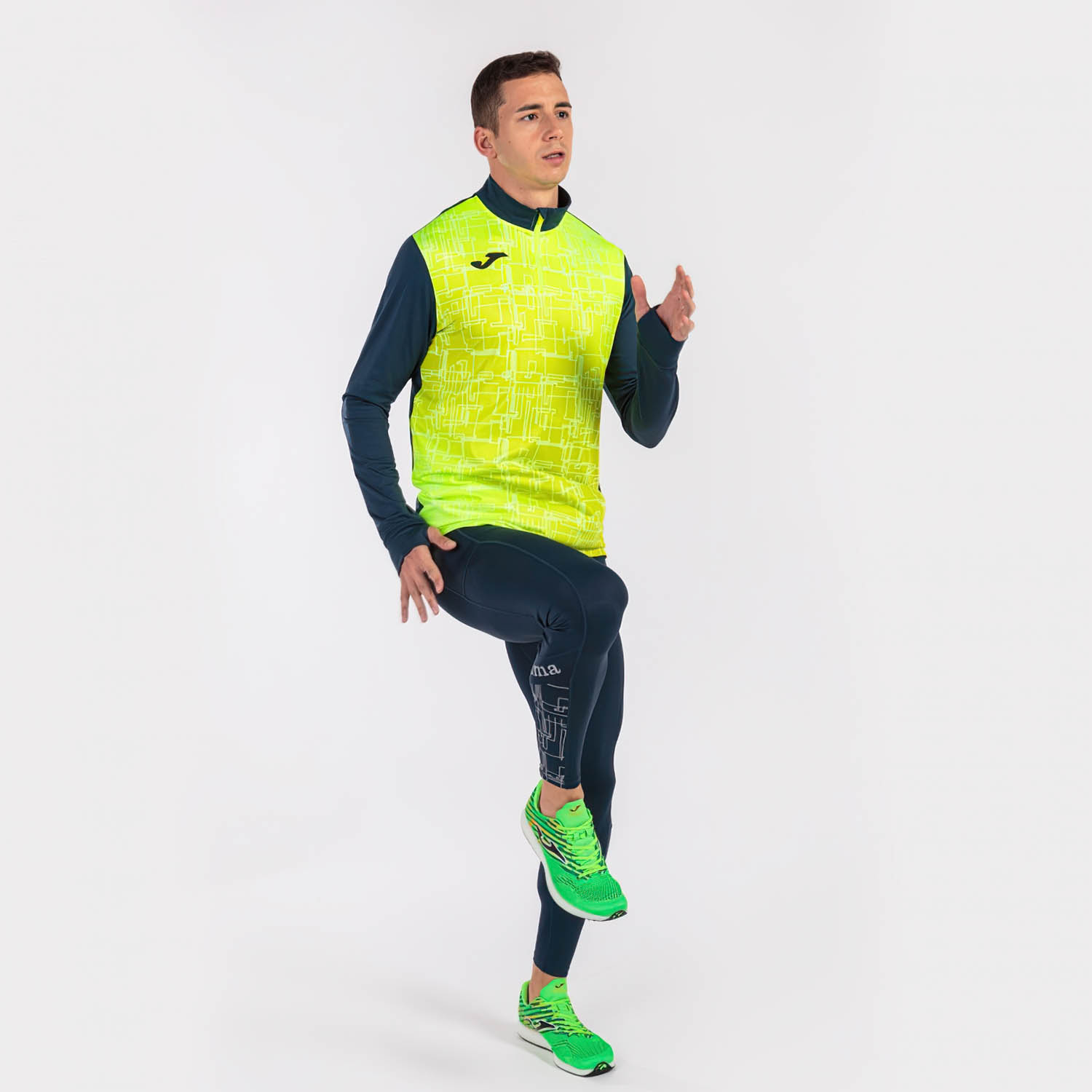 Joma Elite VIII Maglia - Navy/Yellow Fluor