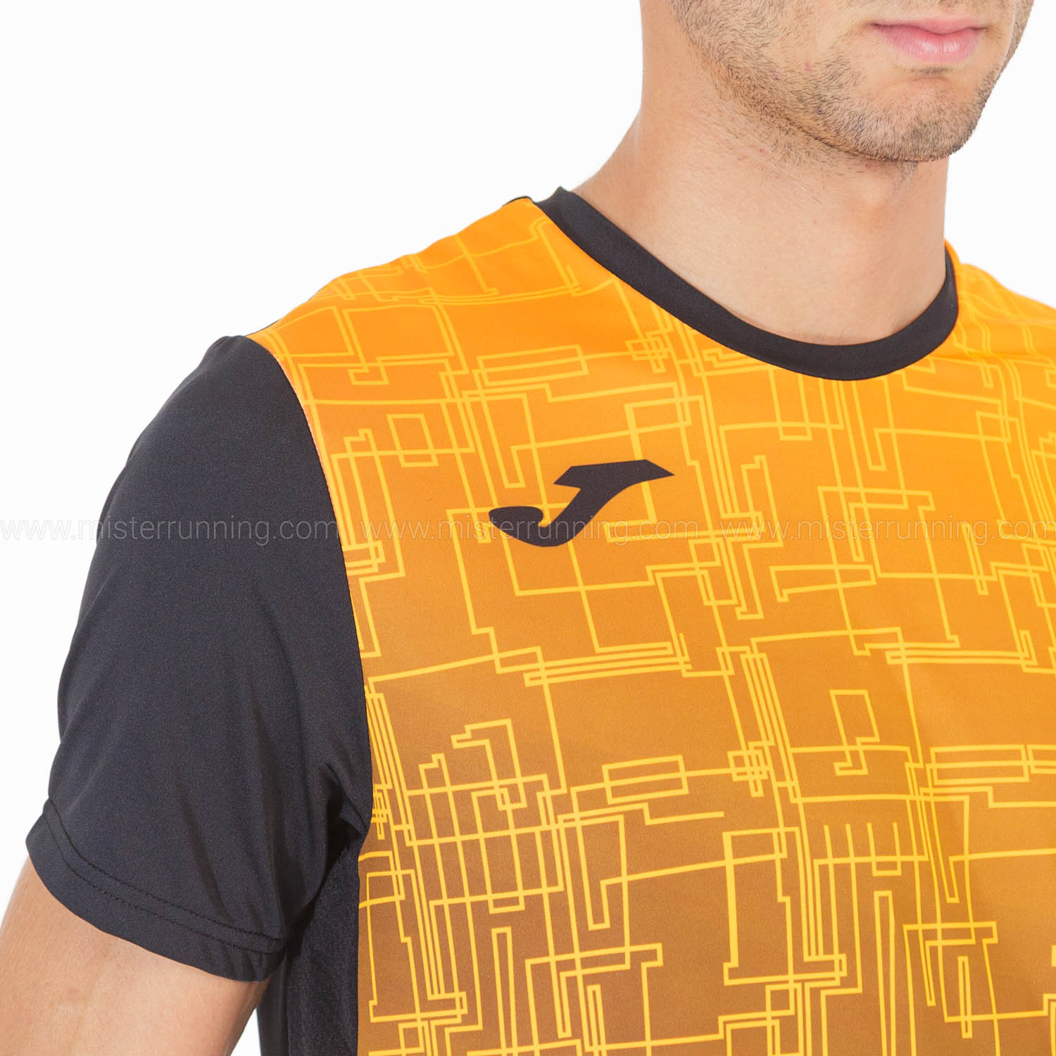 Joma Elite VIII Camiseta - Black/Orange