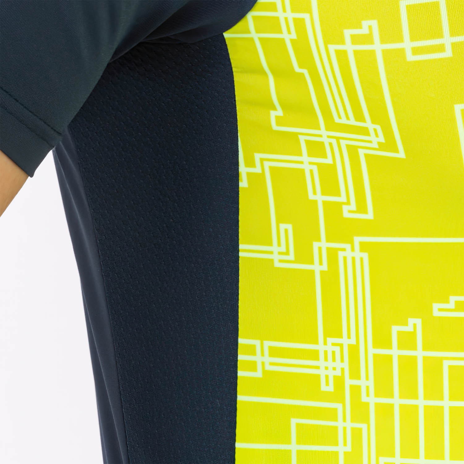 Joma Elite VIII T-Shirt - Navy/Yellow Fluor