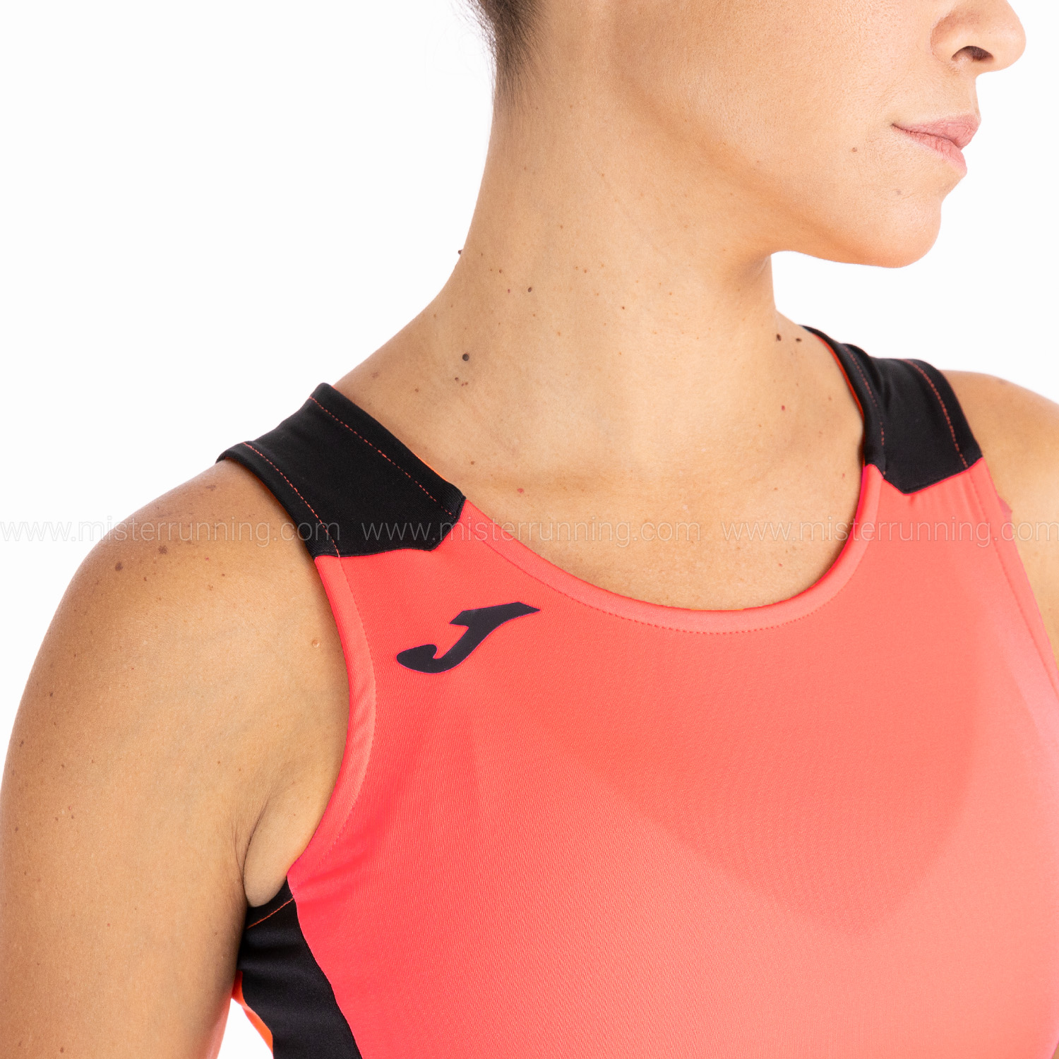 Joma Record II Top - Fluor Coral/Black