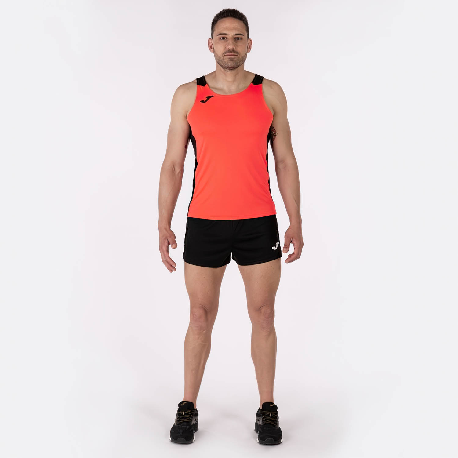 Joma Record II Tank - Fluor Coral/Black