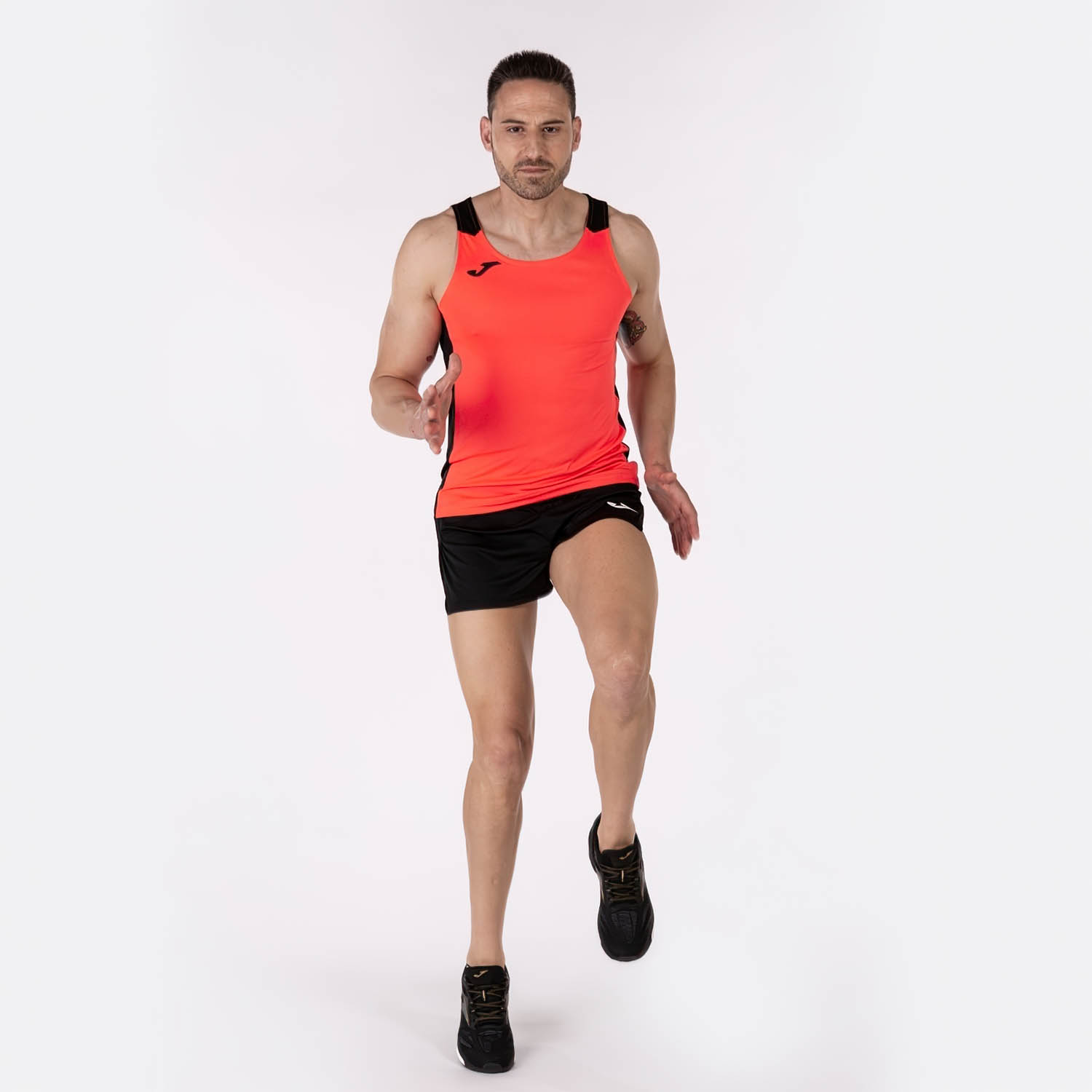 Joma Record II Tank - Fluor Coral/Black