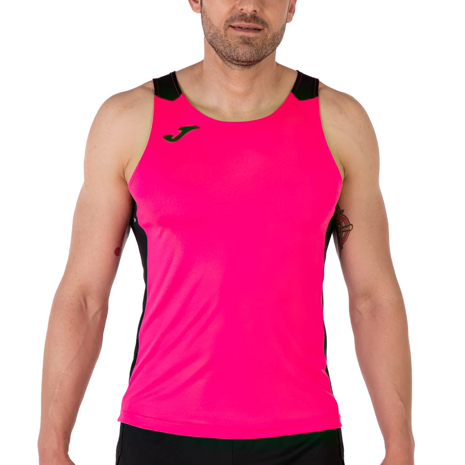 Joma Record II Top - Fluor Pink/Black