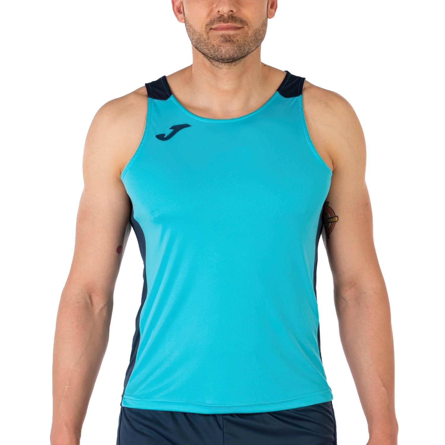 Joma Record II Top - Fluor Turquoise/Dark Navy