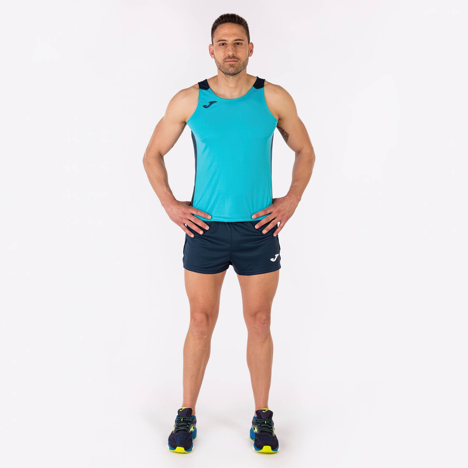 Joma Record II Tank - Fluor Turquoise/Dark Navy