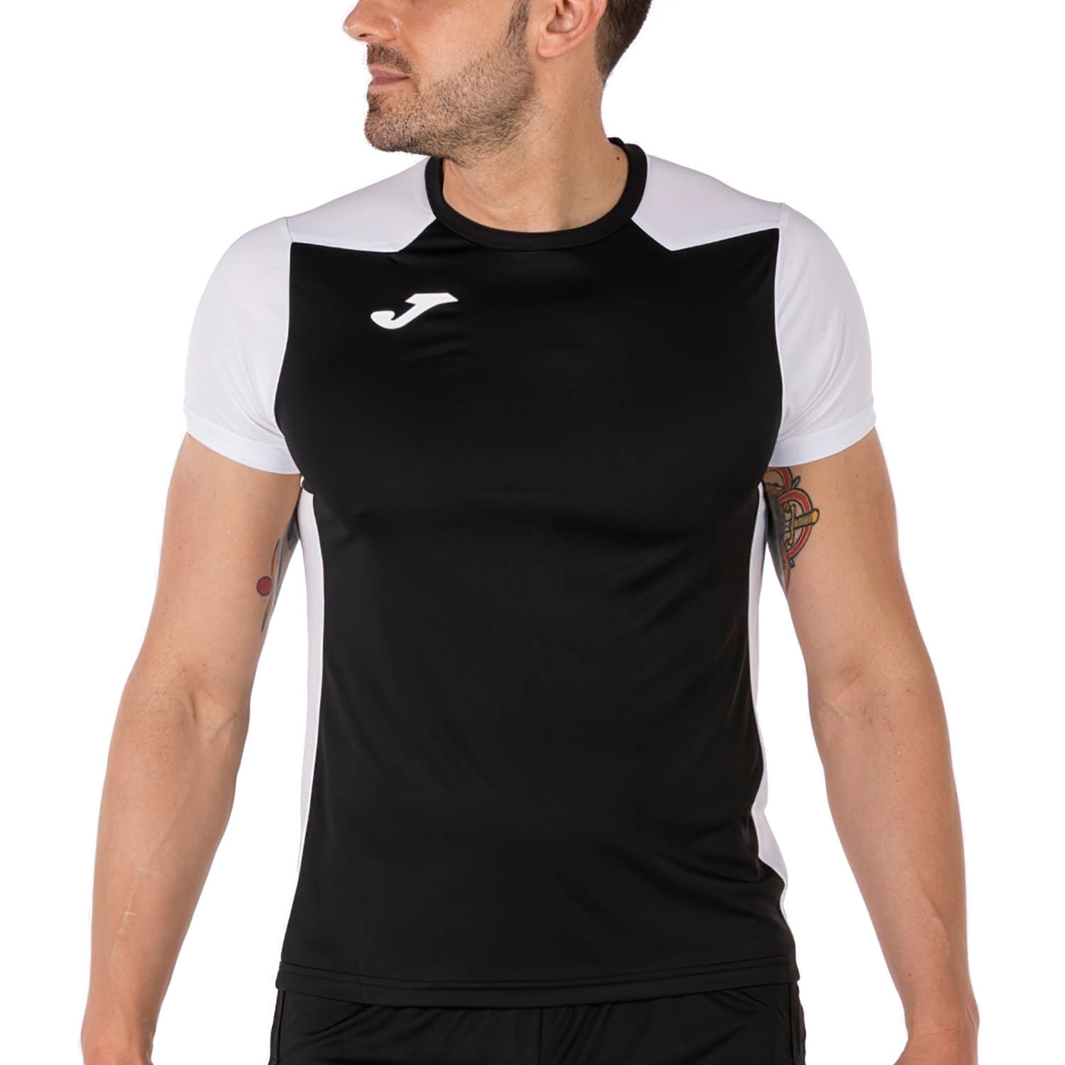 Joma Record II Camiseta - Black/White