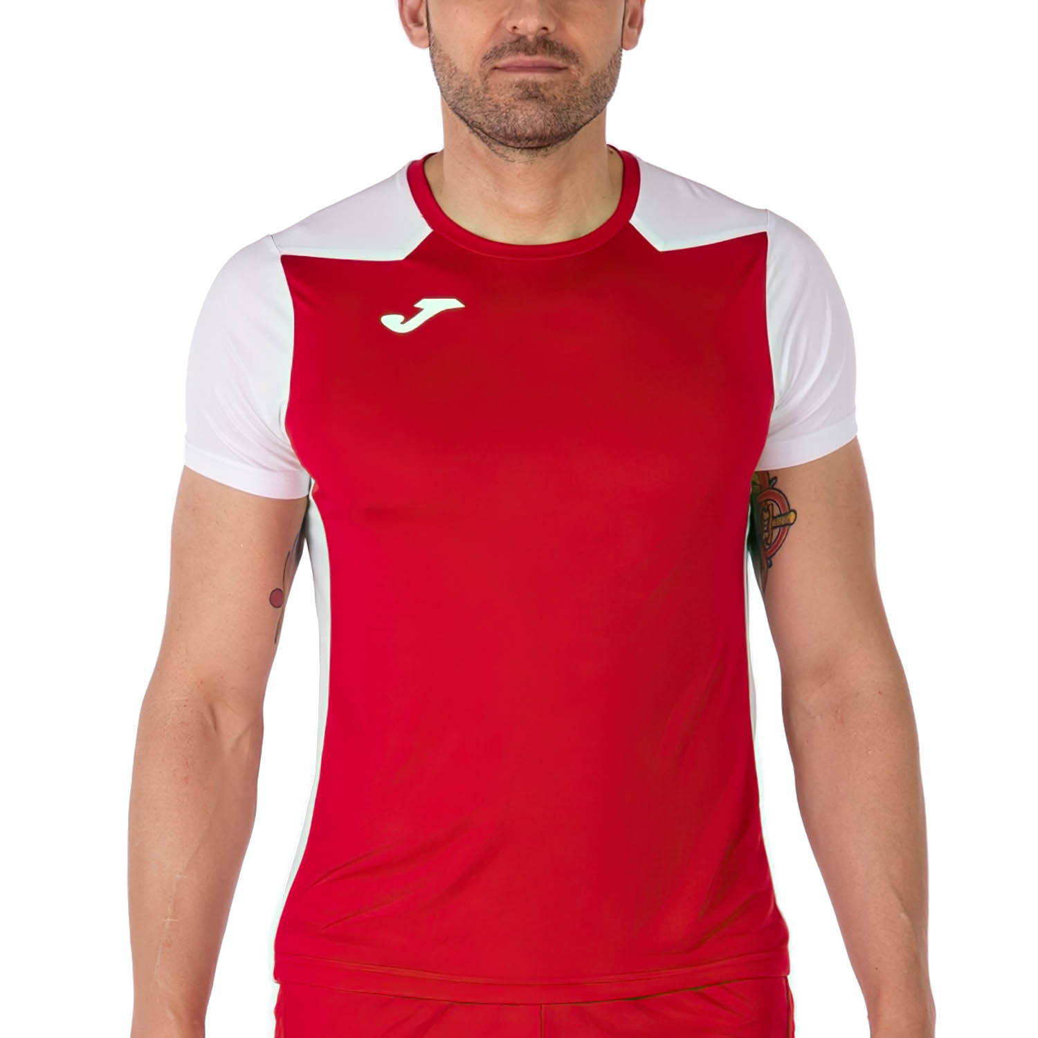 Joma Record II T-Shirt - Red/White