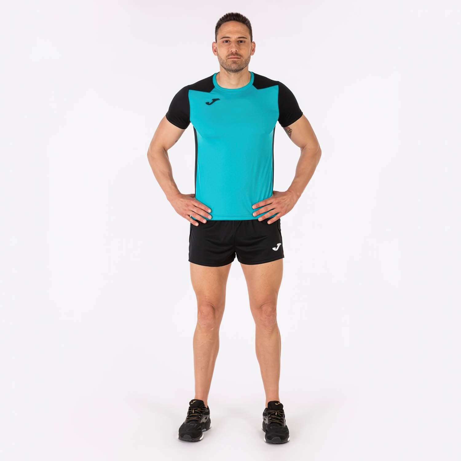 Joma Record II Camiseta - Turquoise/Black