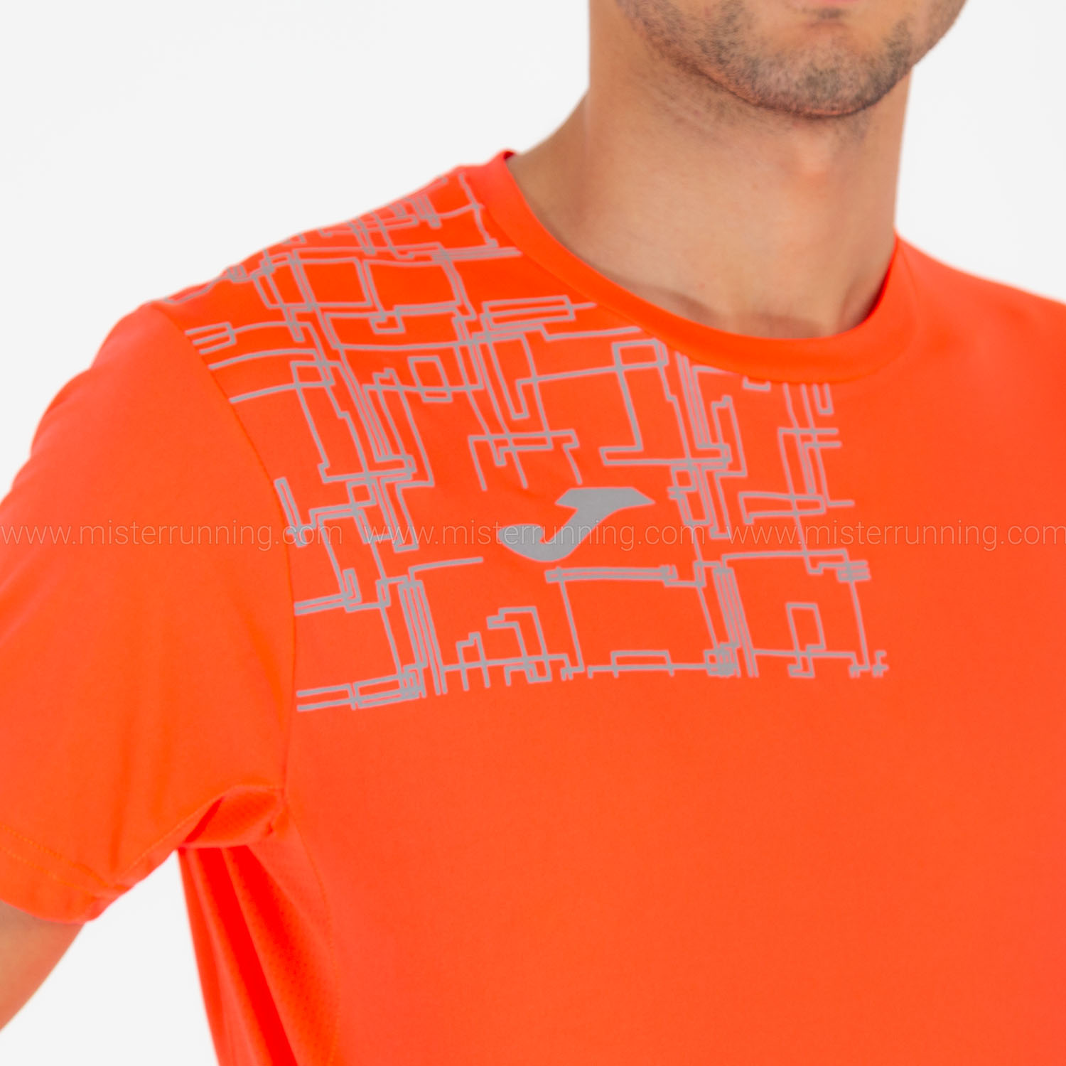 Joma Elite VIII Logo T-Shirt - Fluor Coral