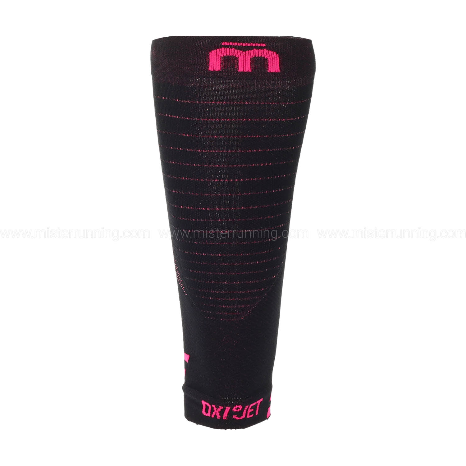 Mico Performance Compression Calf Sleeves - Nero/Fucsia Fluo