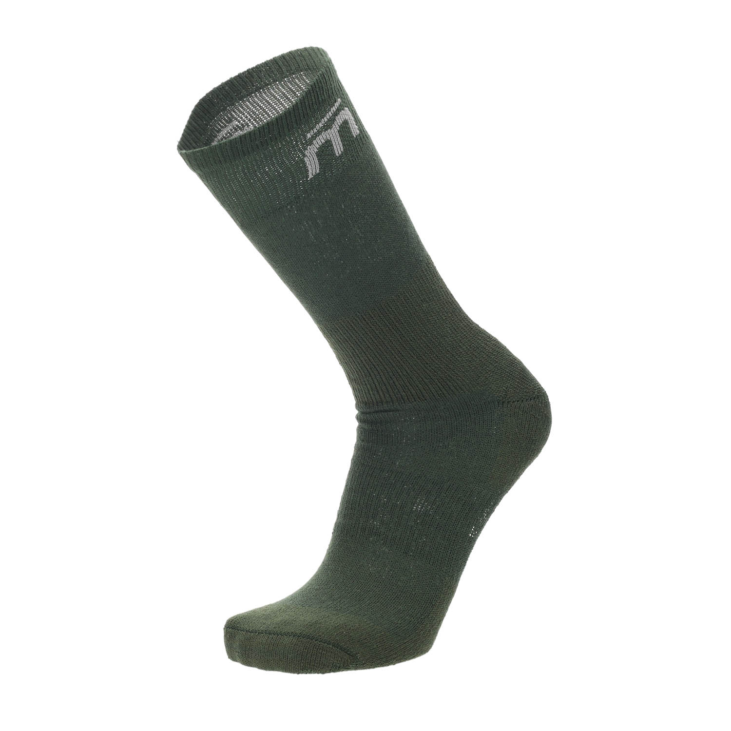 Mico Extra Dry Medium Weight Logo Socks - Verdone Melange