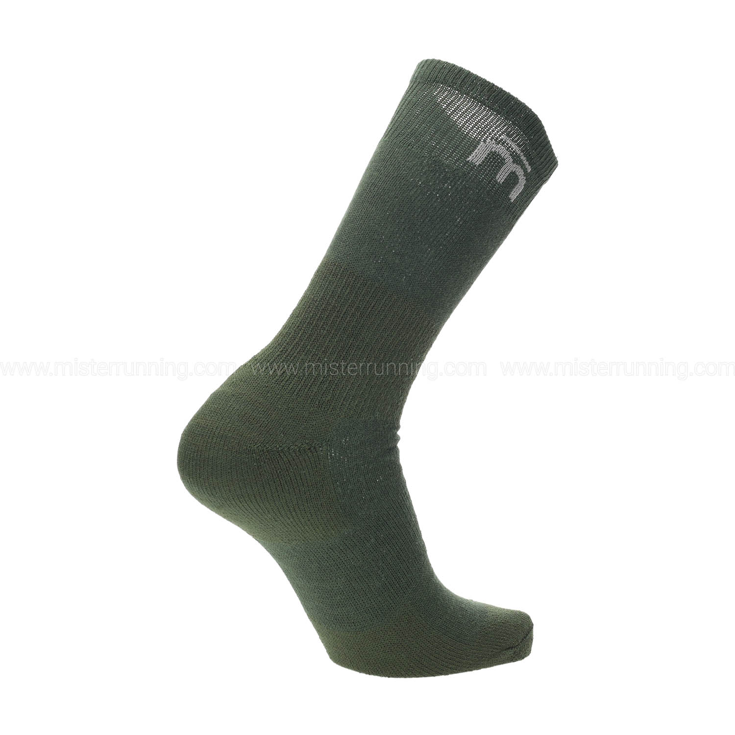 Mico Extra Dry Medium Weight Logo Socks - Verdone Melange