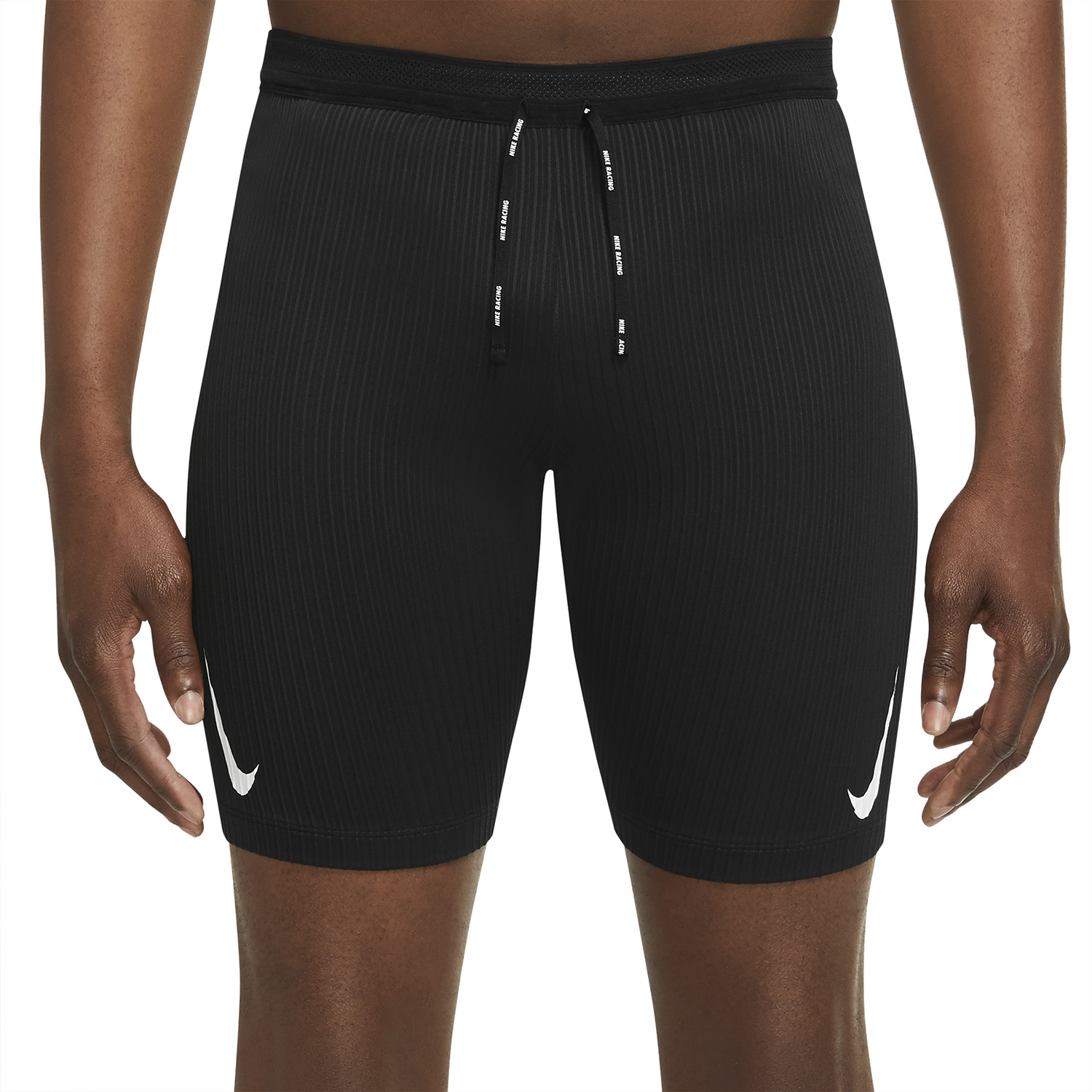 Nike Dri-FIT AeroSwift 9in Men's Running Shorts - Black/Polar