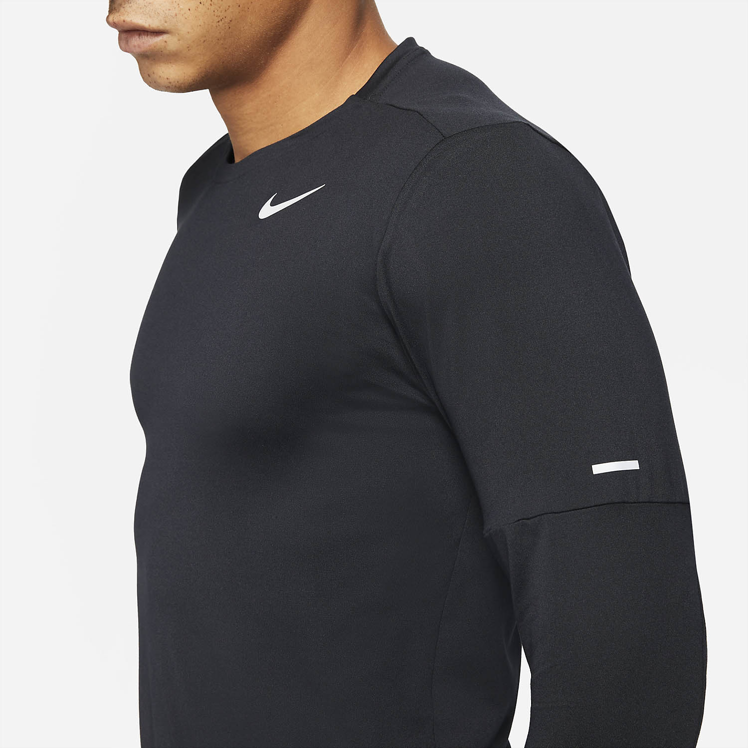 Nike Dri-FIT Element Crew Shirt - Black/Reflective Silver