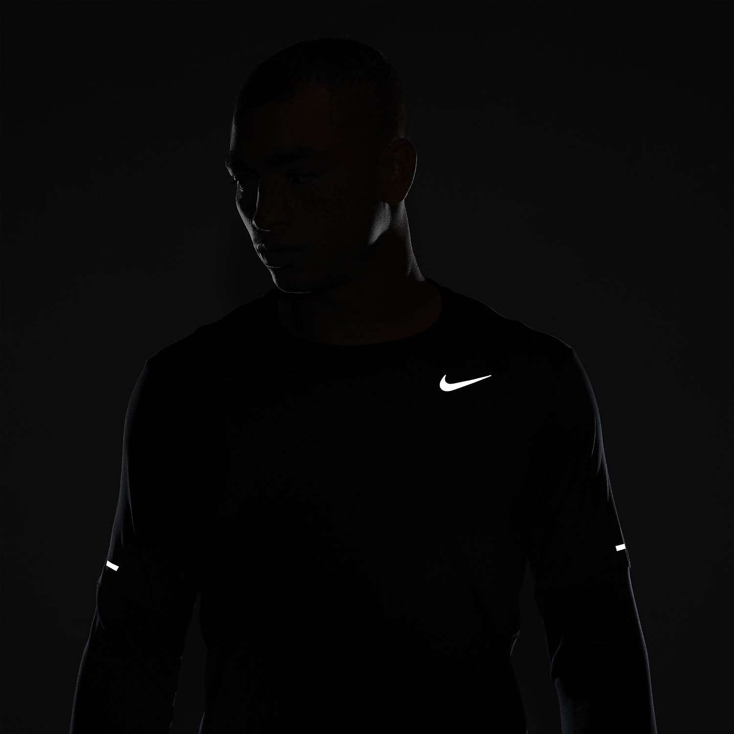 Nike Dri-FIT Element Crew Men's Running Shirt - Black