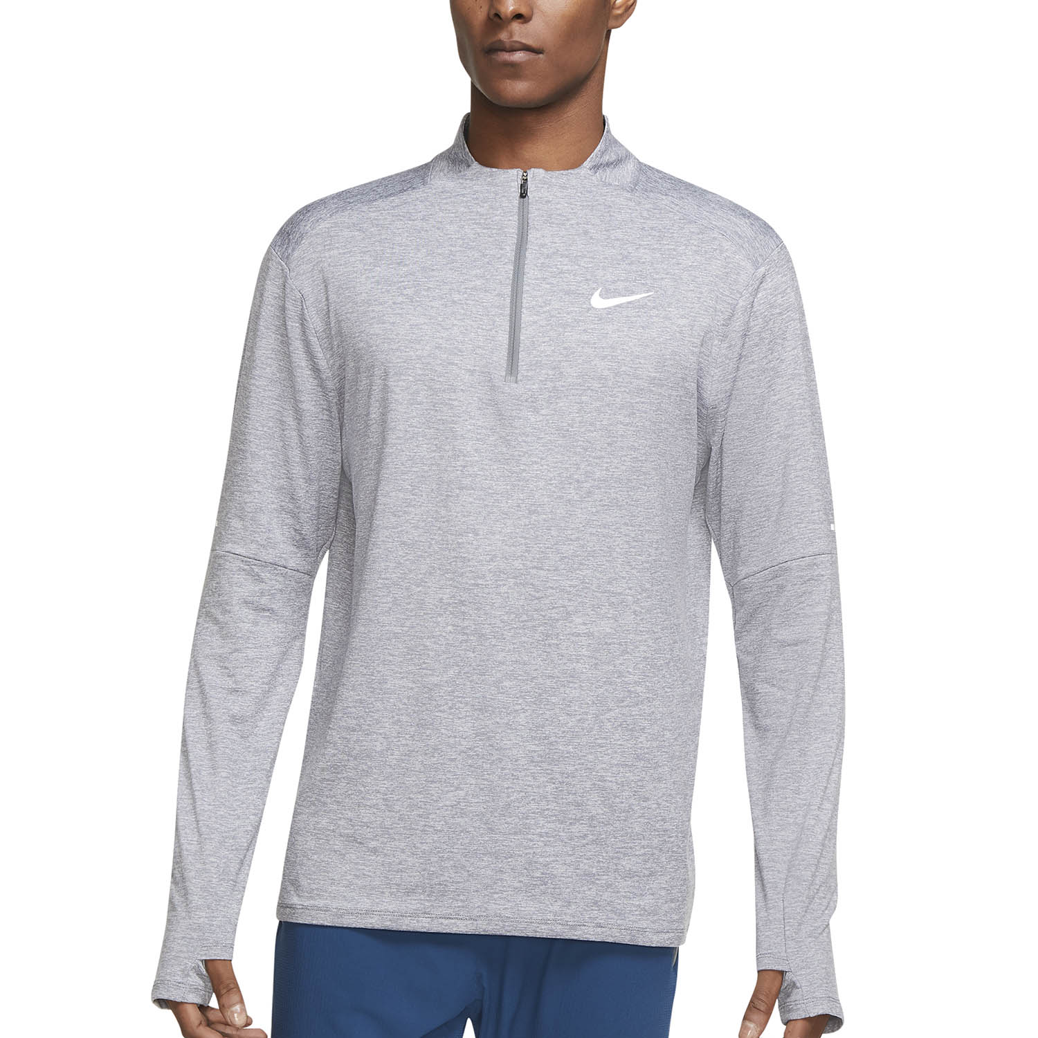 Nike Dri-FIT Element Logo Maglia - Smoke Grey Fog/Reflective Silver