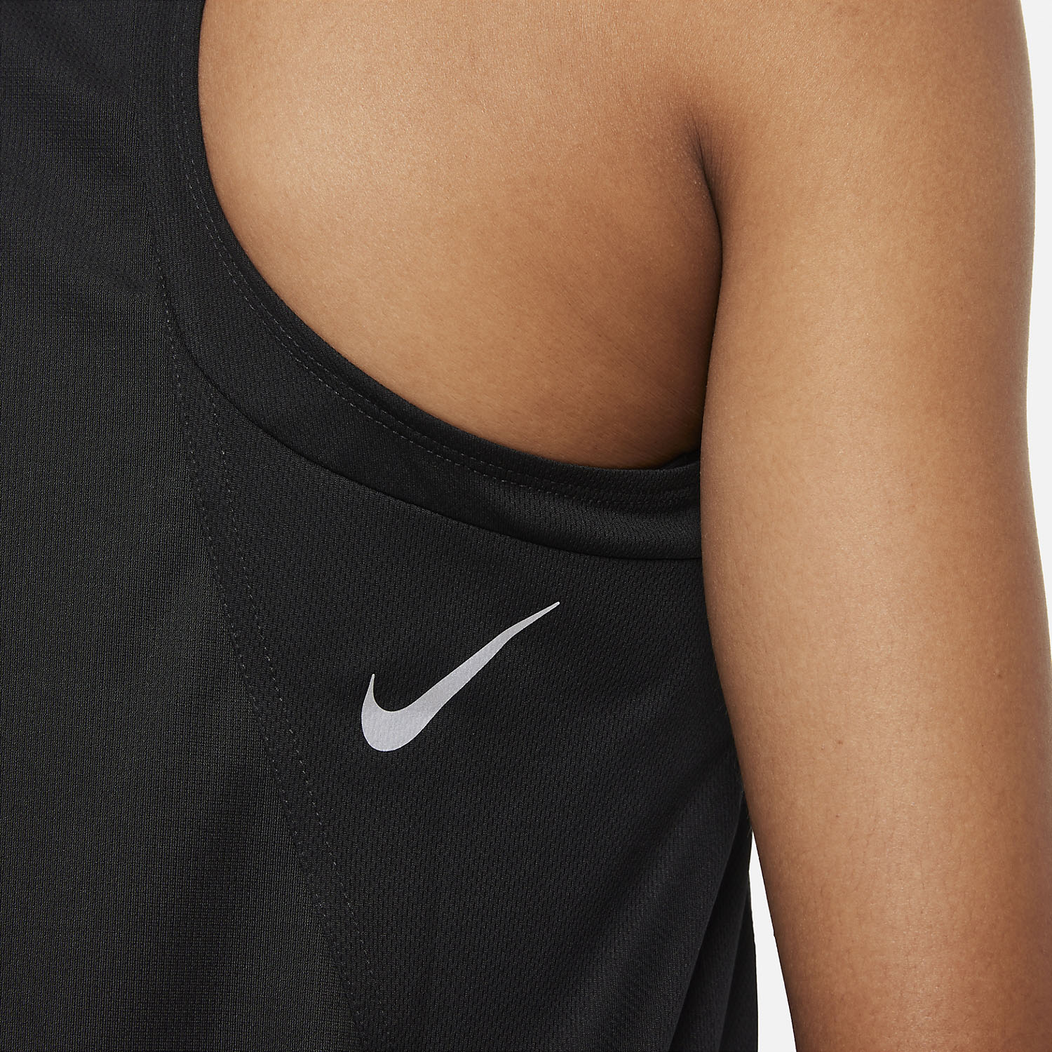 Nike Dri-FIT Race Top - Black/Reflective Silver