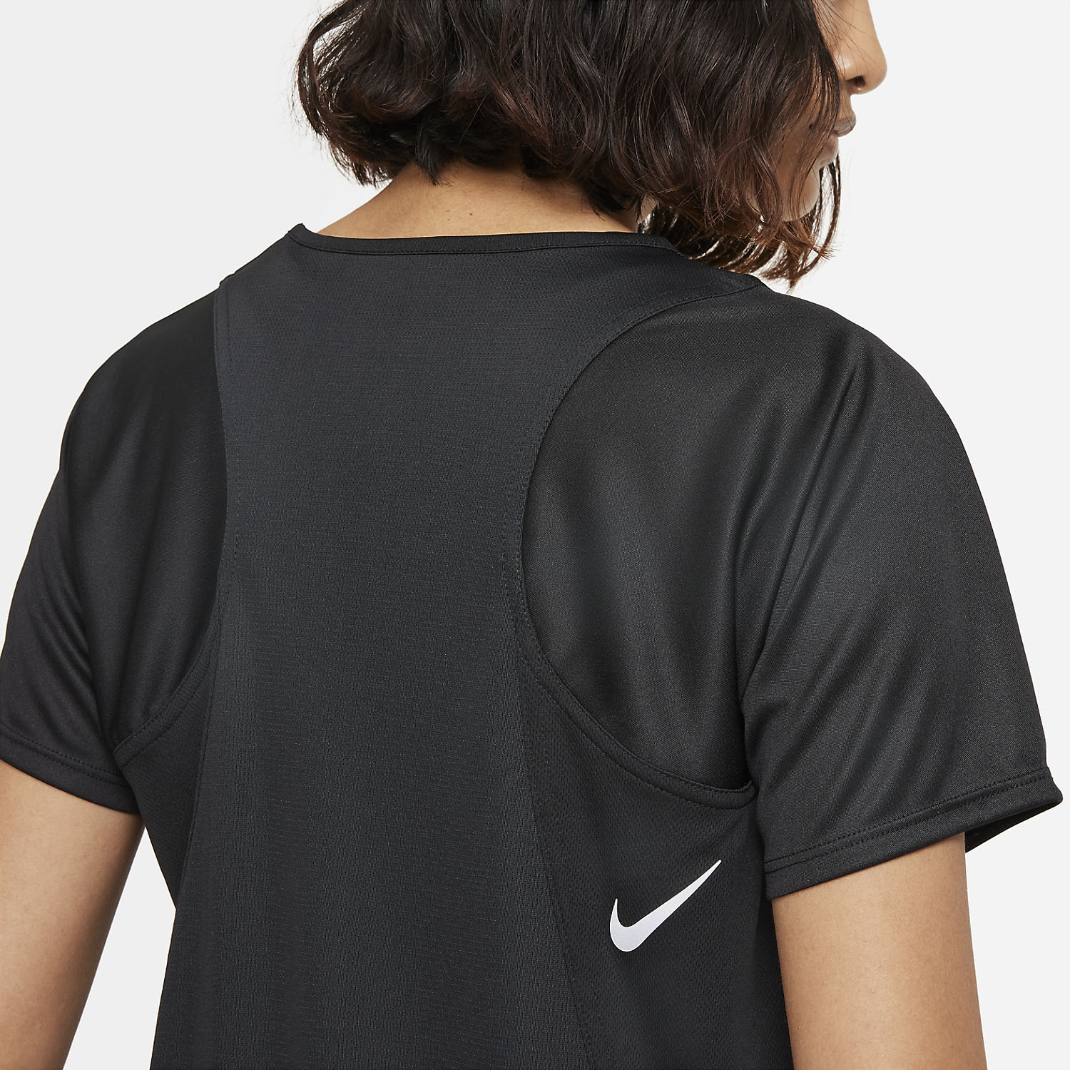 Nike Dri-FIT Race Maglietta - Black/Reflective Silver