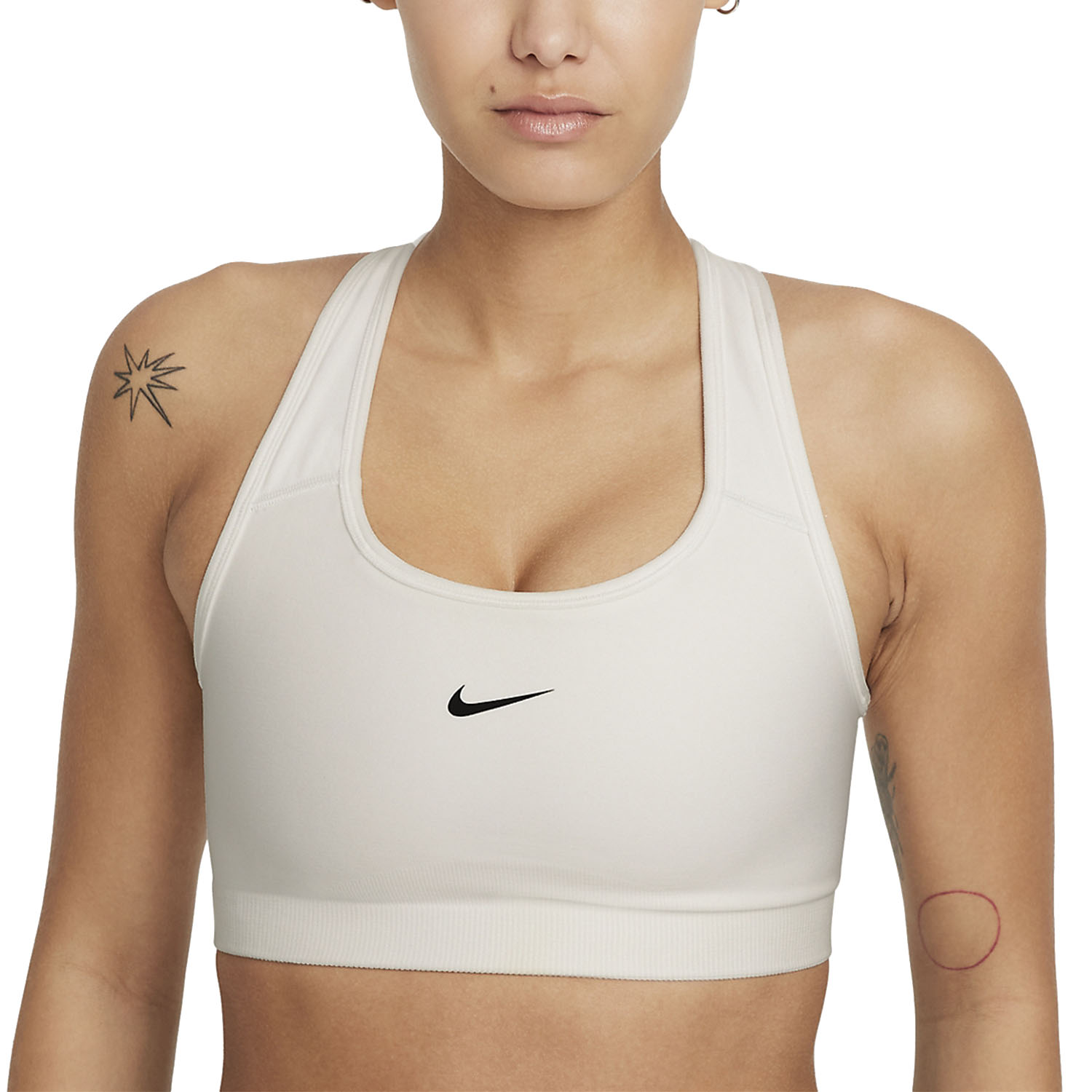 Transformador gramática curva Nike Dri-FIT Seamless Sujetador Deportivo de Mujer Summit White