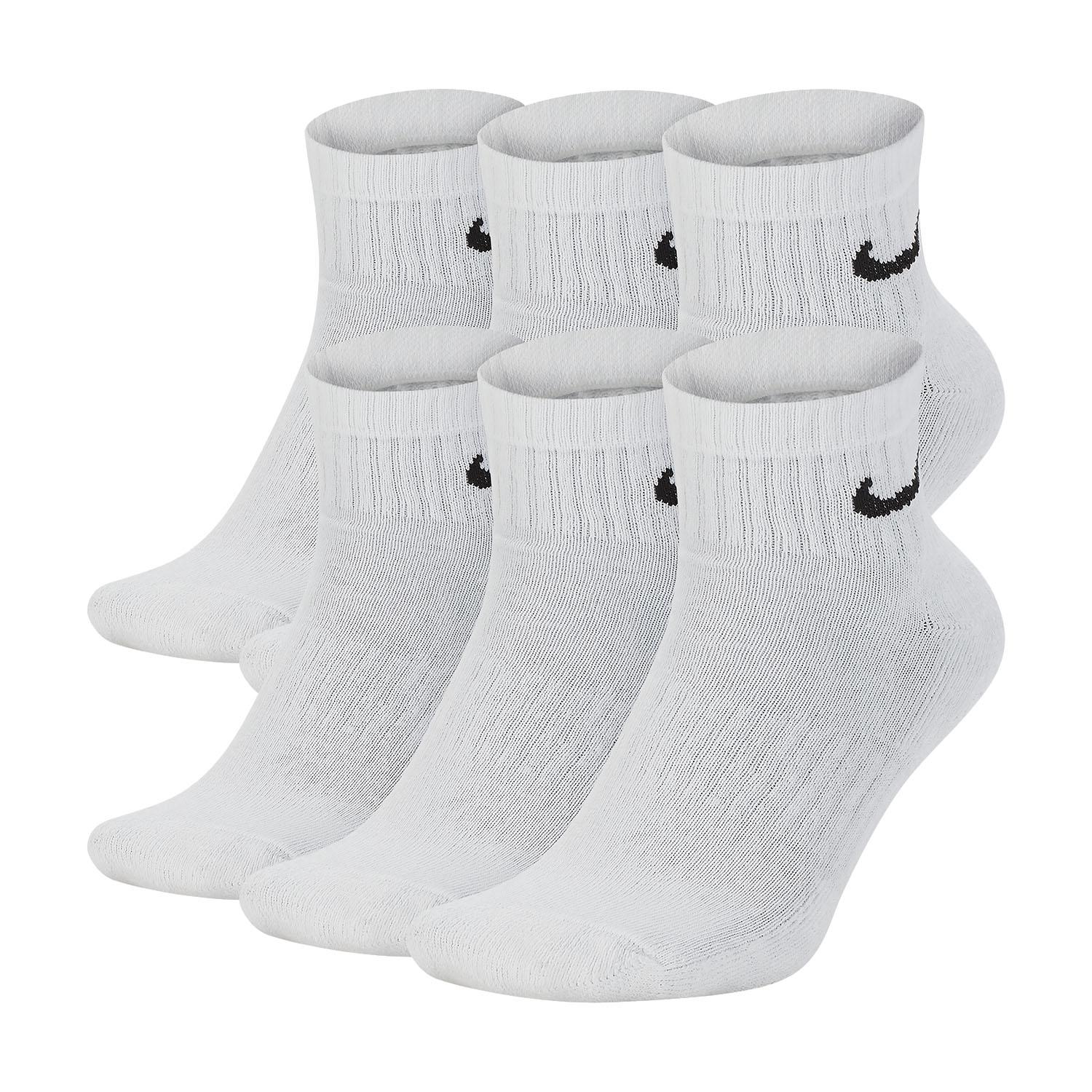 Nike Everyday Cushion x 6 Calcetines - White/Black