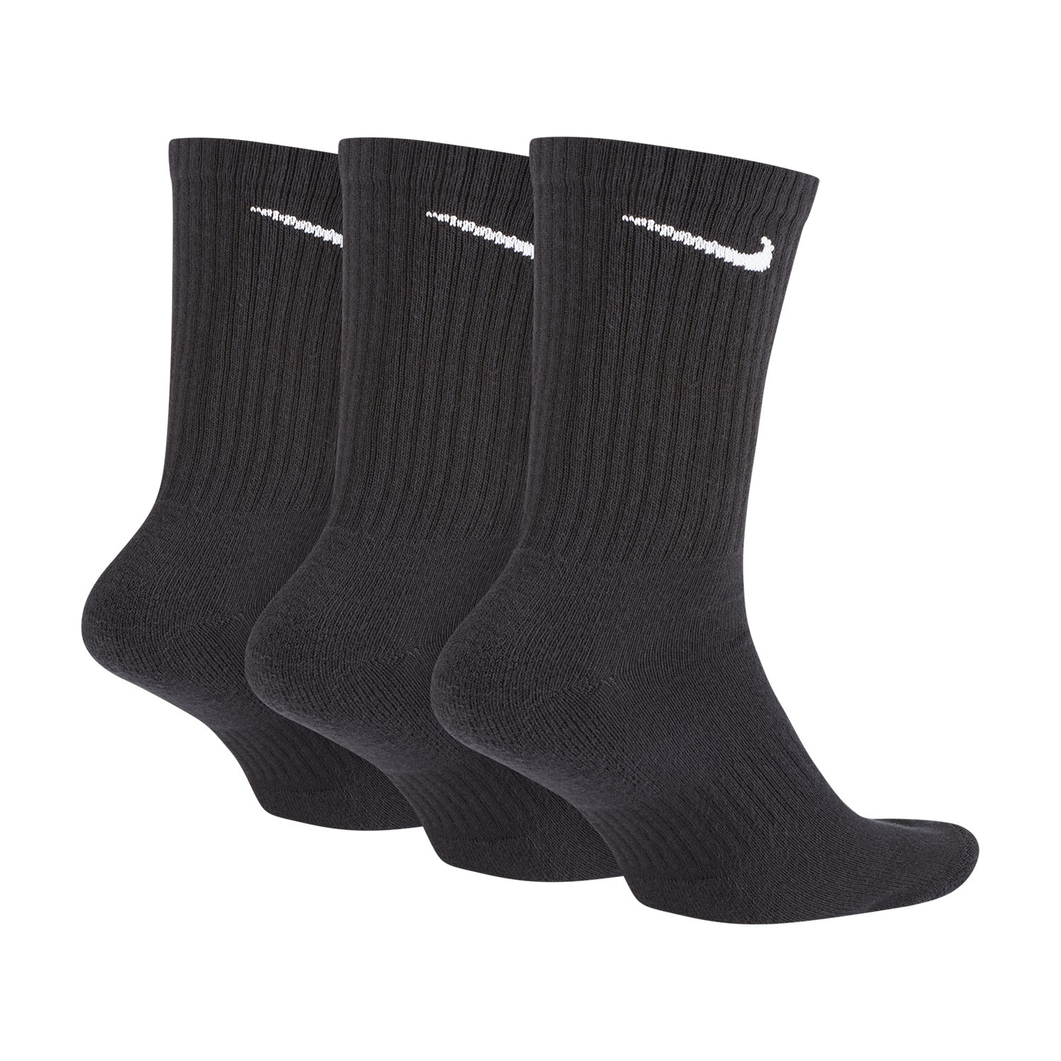 Nike Everyday Cushioned Crew x 3 Running Socks - Black/White