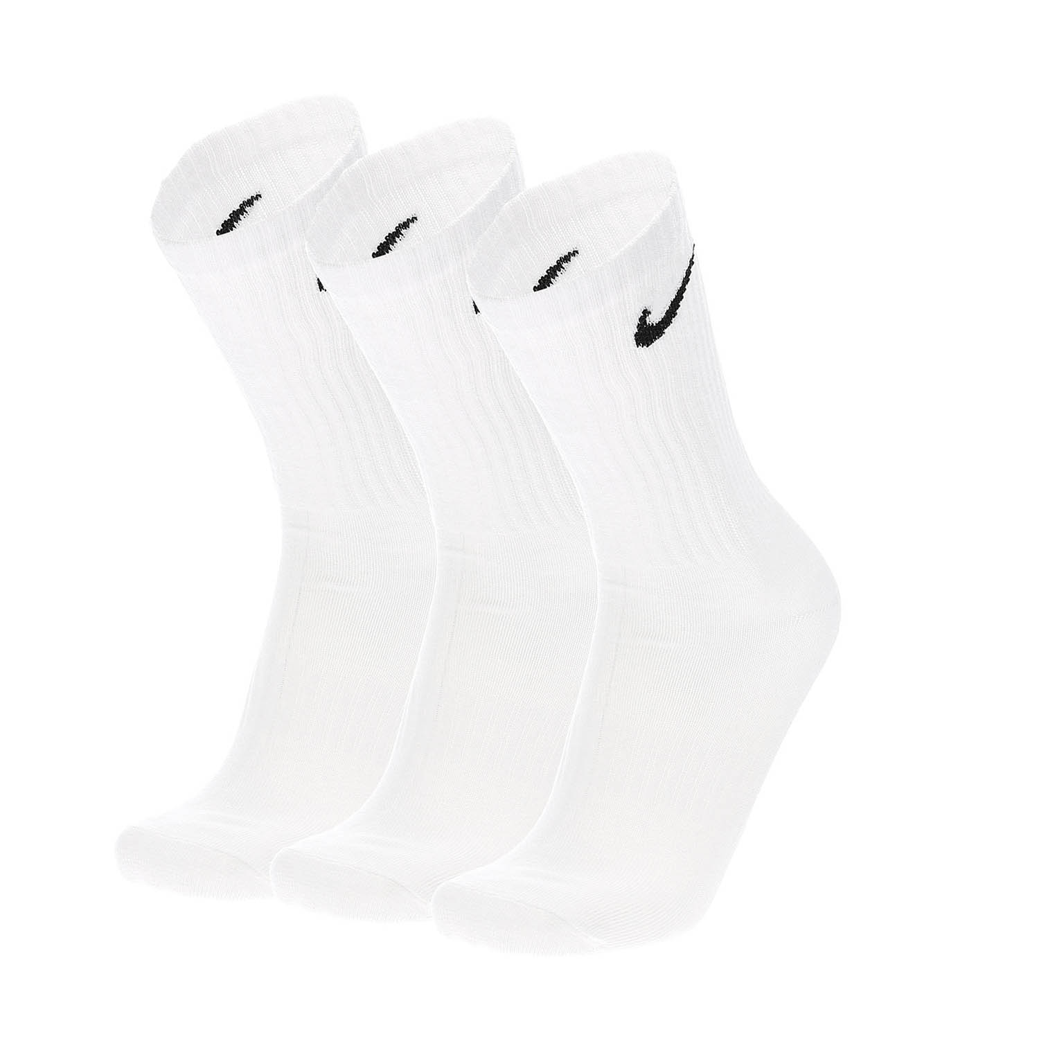 Nike Everyday Lightweight Crew x 3 Calze - White/Black