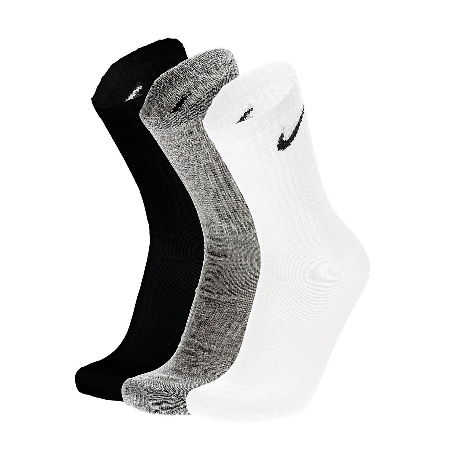 Nike Everyday Lightweight Crew x 3 Calcetines - White/Black/Dark Grey