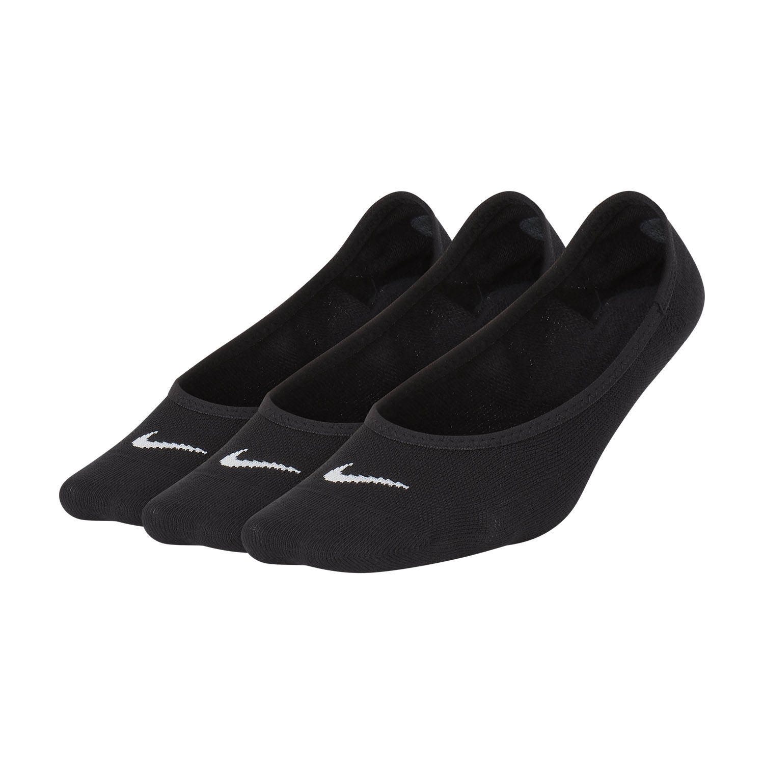 Nike Everyday Lightweight Footie x 3 Calze - Black/White