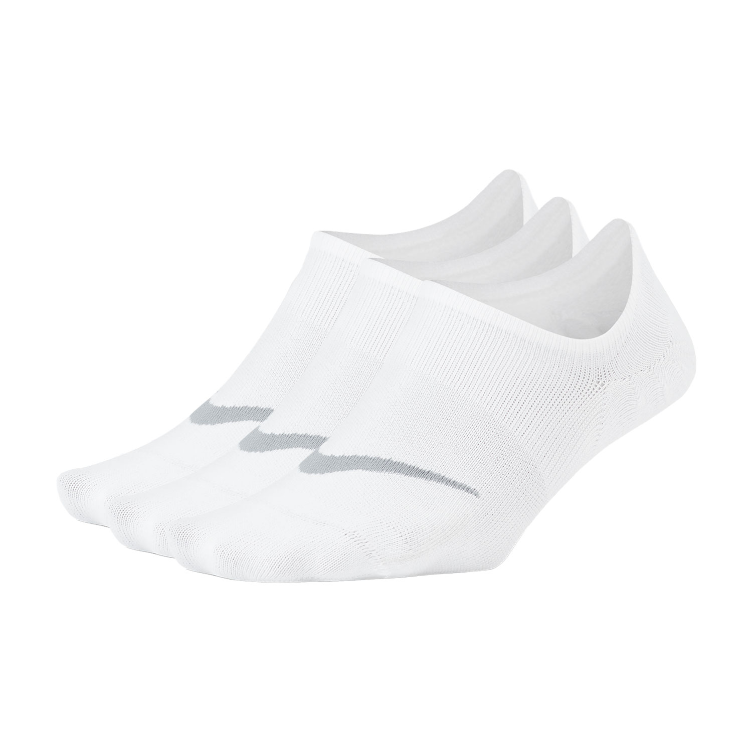 Nike Everyday Plus Lightweight x 3 Socks Mujer - White/Wolf Grey