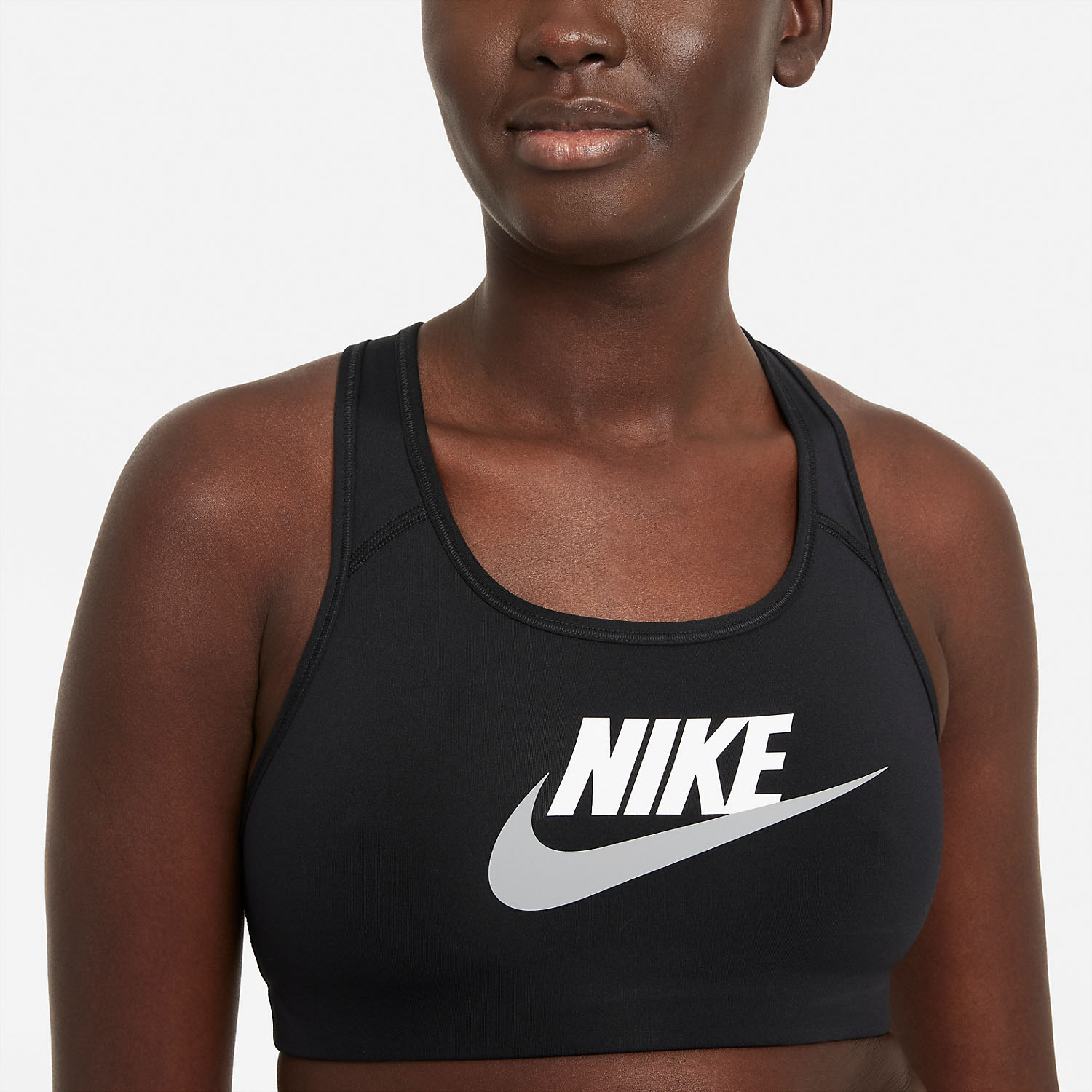 Nike Futura Reggiseno Sportivo - Black/White/Particle Grey