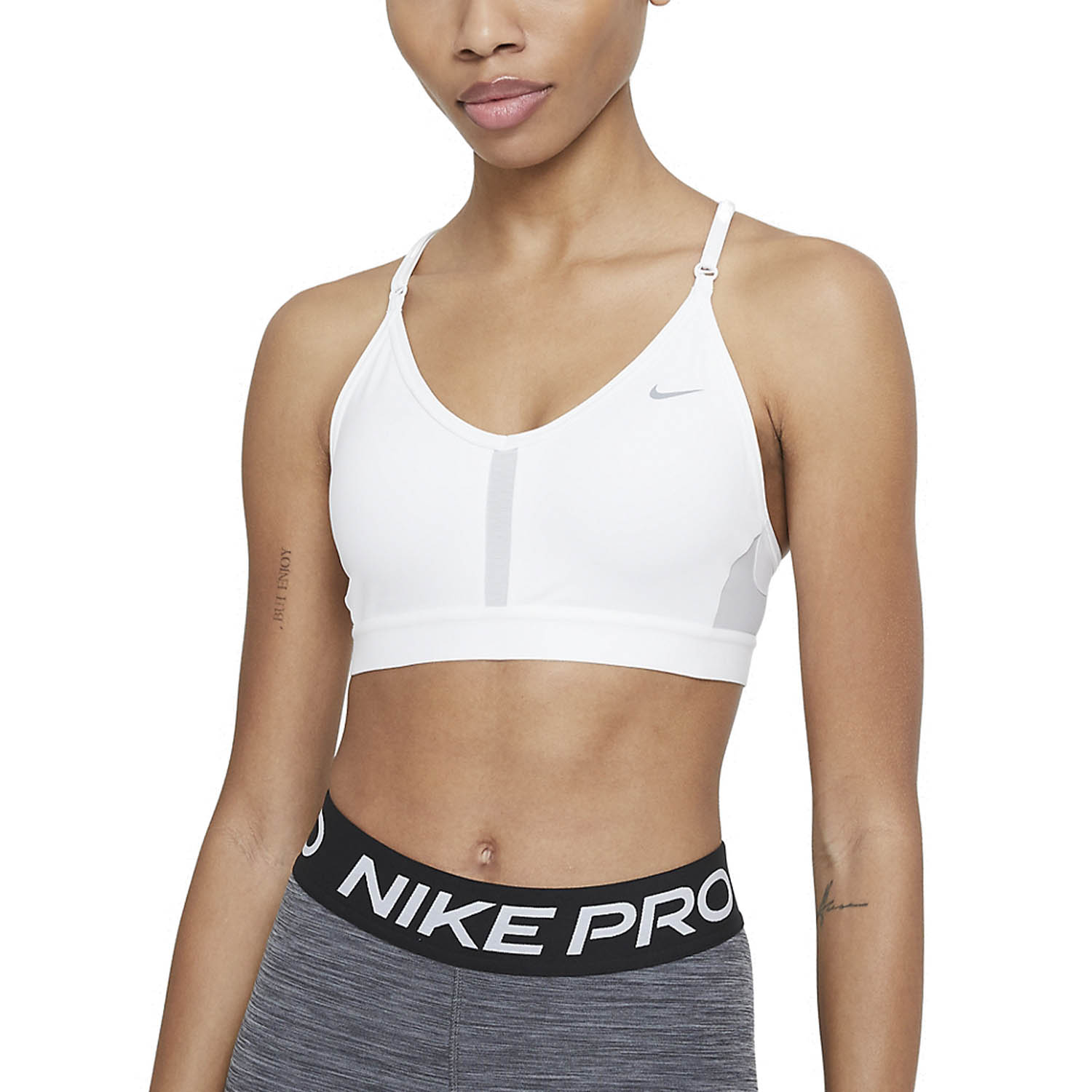 Nike Sujetador Deportivo Mujer - White/Grey