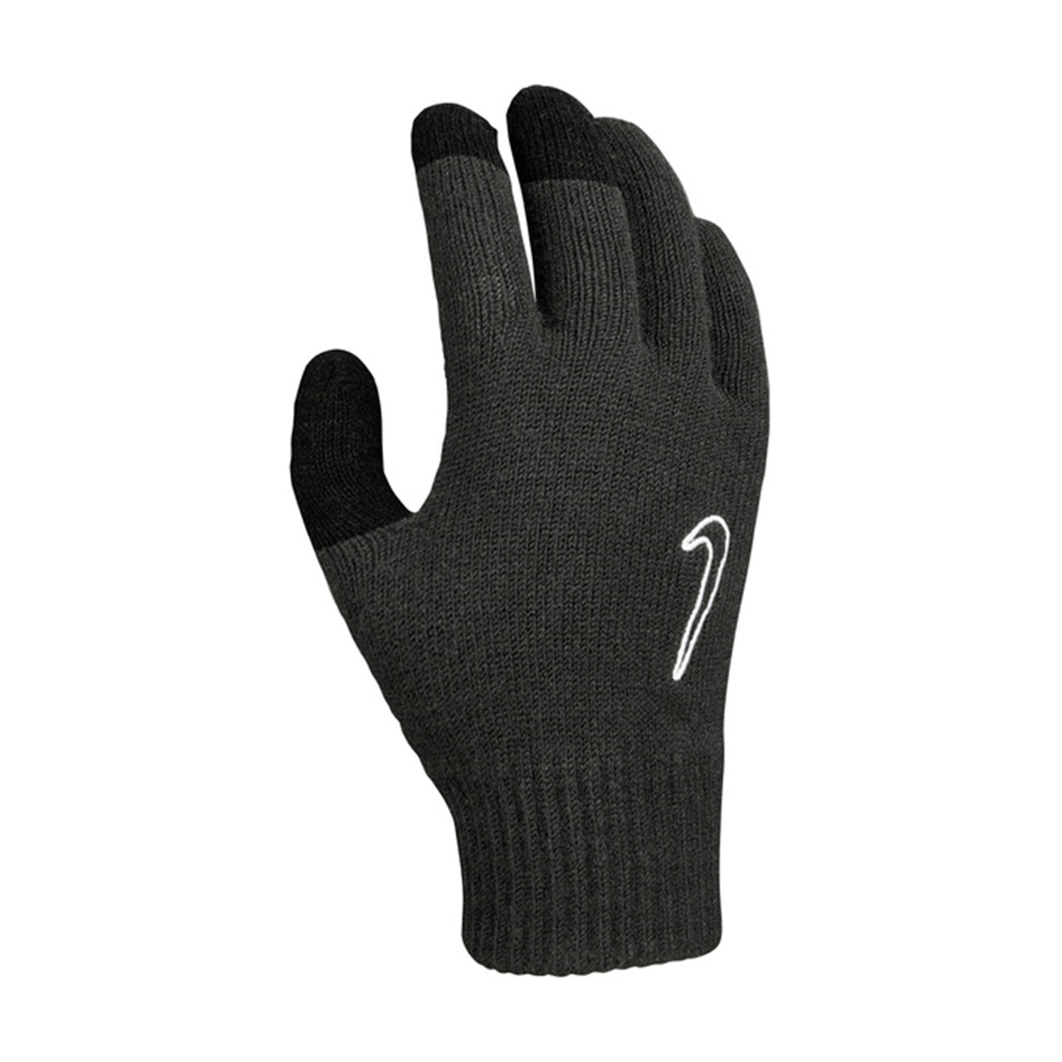 Nike Knitted Tech Grip 2.0 Running Gloves Black White