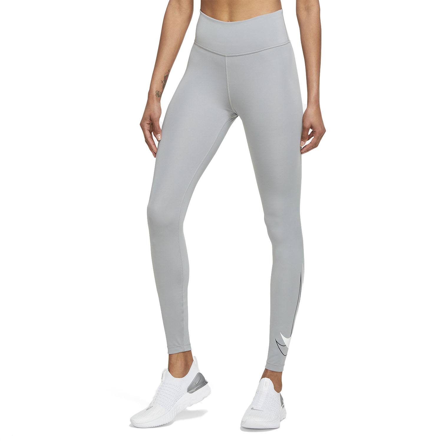 grey running tights