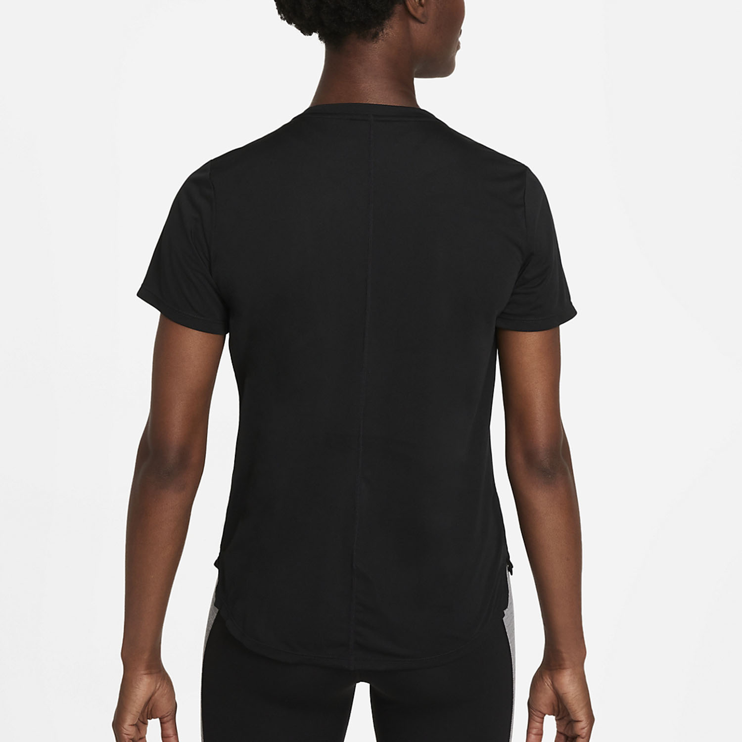 Nike One Dri-FIT Logo Women's Training T-Shirt - Black/White