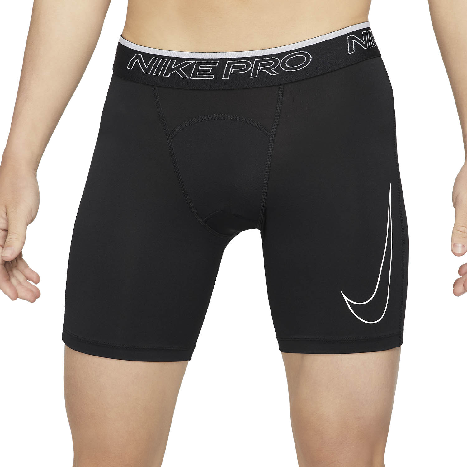 Nike Pro Dri-FIT Men's Training Short Tights - Black/White